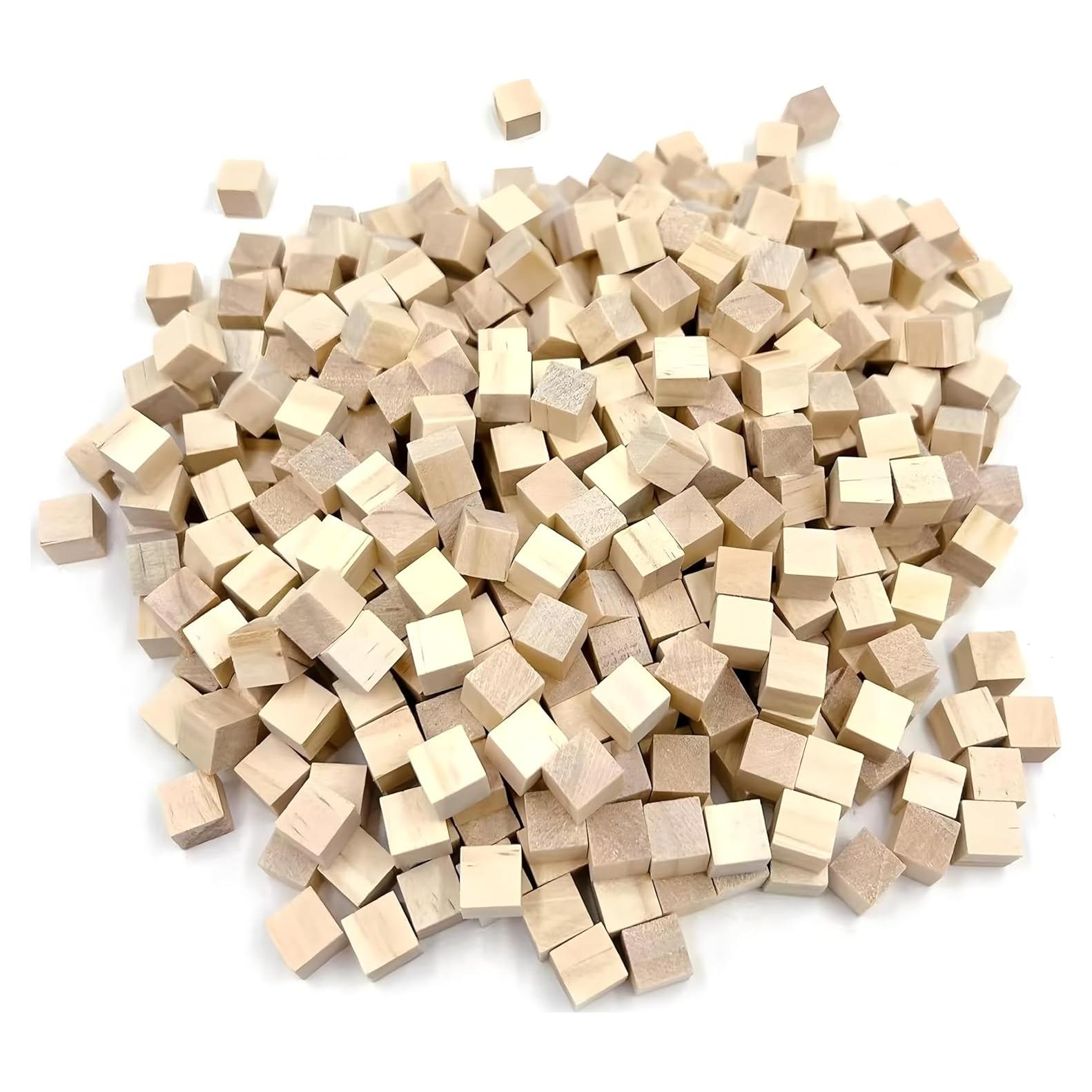 Bloques de Madera SIWUCHYE 1.27 cm para Manualidades - 180 Piezas
