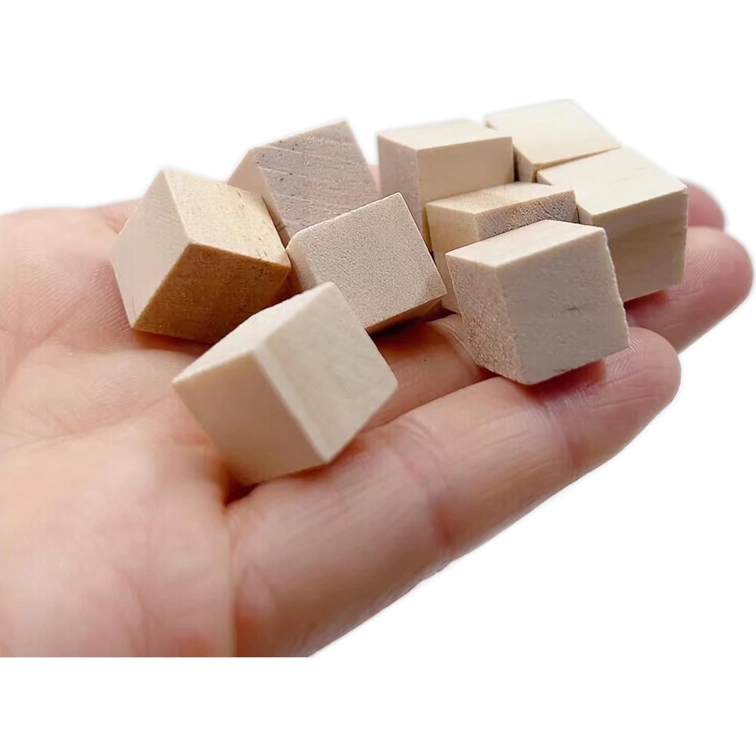 Bloques de Madera SIWUCHYE 1.27 cm para Manualidades - 180 Piezas