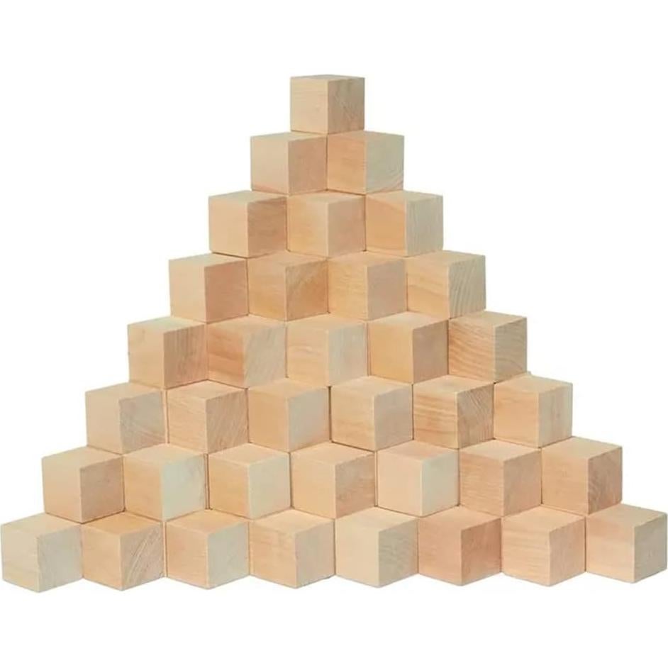 Bloques de Madera SIWUCHYE 1.27 cm para Manualidades - 180 Piezas