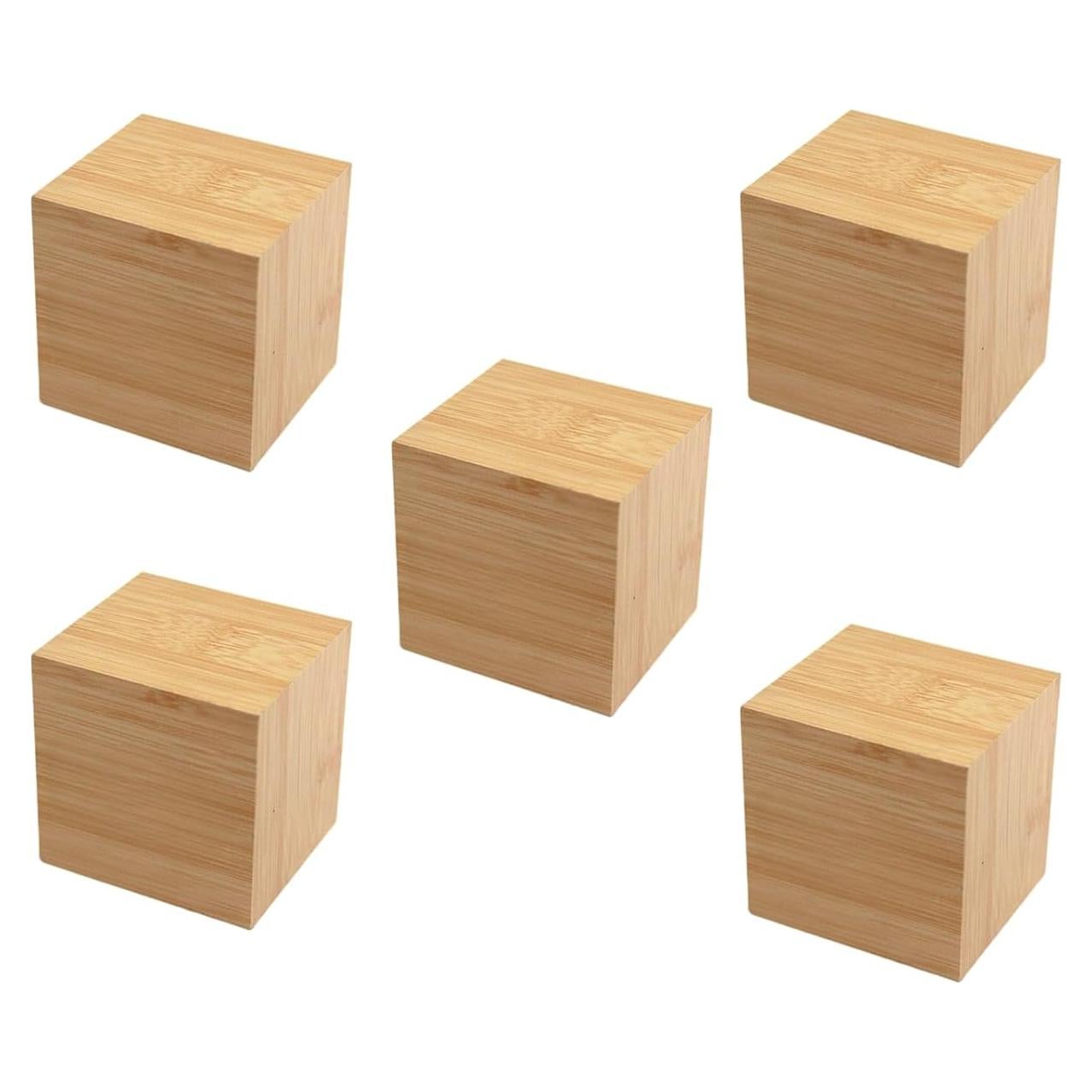 Bloques de Bambú DaTpuik 100 PCS 2.54 cm para Manualidades