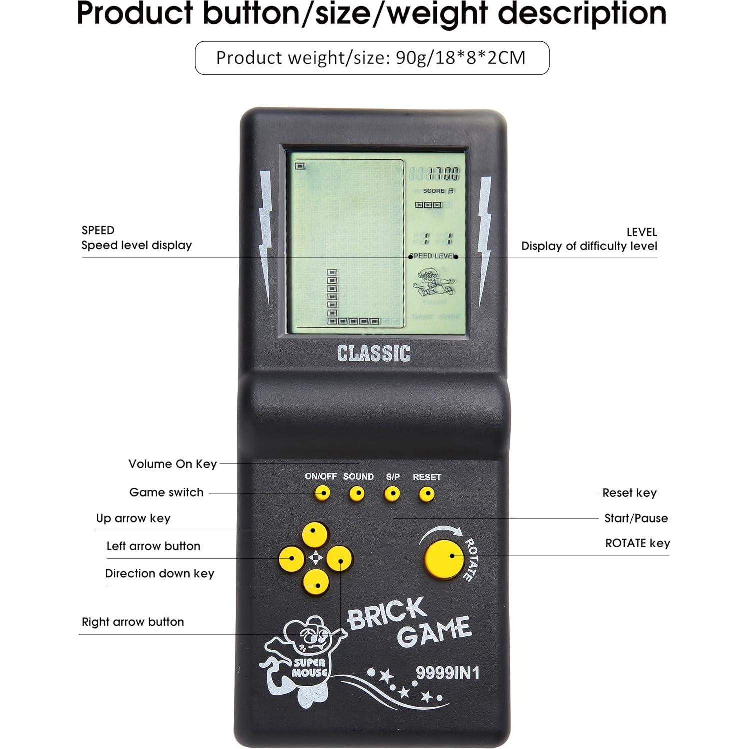 Consola de Juegos Retro HLF 3.5" LCD 23 Juegos Clásicos