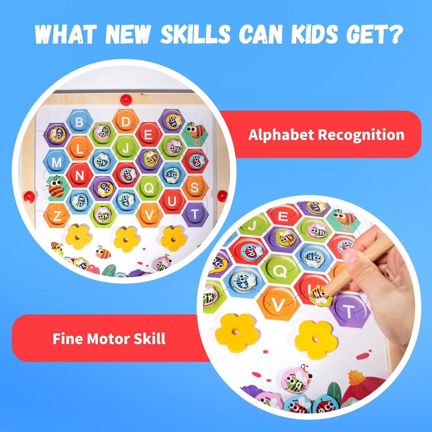 Tablero Magnético de Laberinto Alfabético RAO PING - 31.2 cm