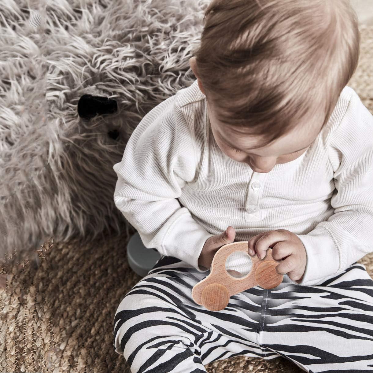 Juguetes de empuje de madera Promise Babe - 2 coches sonajeros