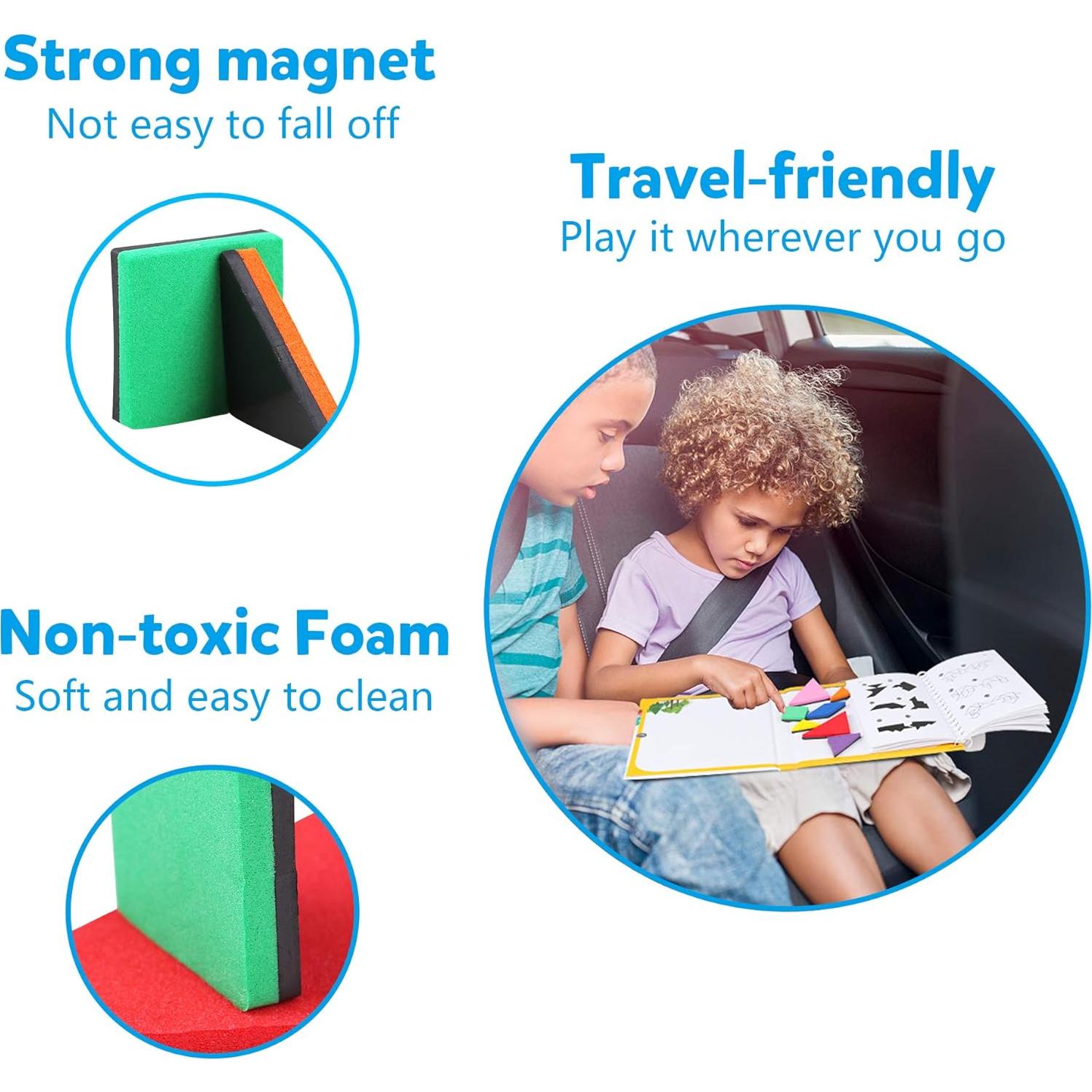 Rompecabezas Tangram Magnético Vanmor - 3 Juegos de Viaje