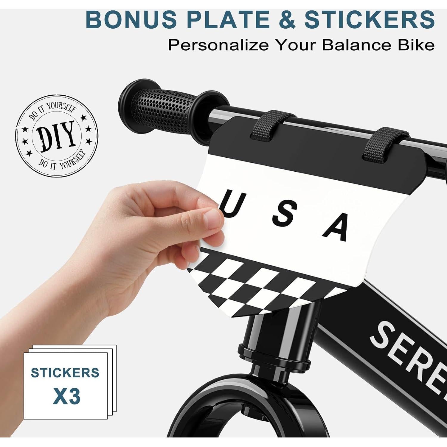 Bicicleta de Equilibrio SEREED para Niños 2-5 Años Ajustable