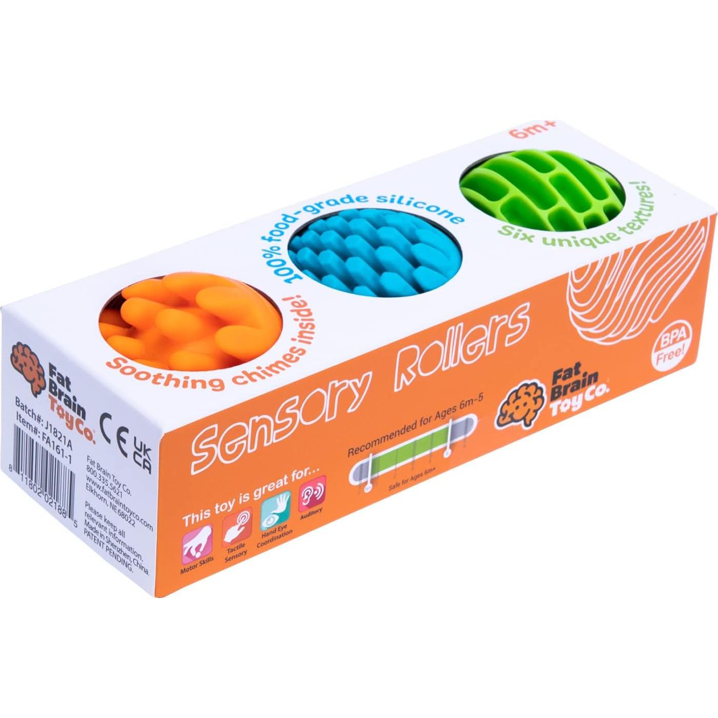 Rodillos Sensoriales Fat Brain Toys - Esferas con Campanas