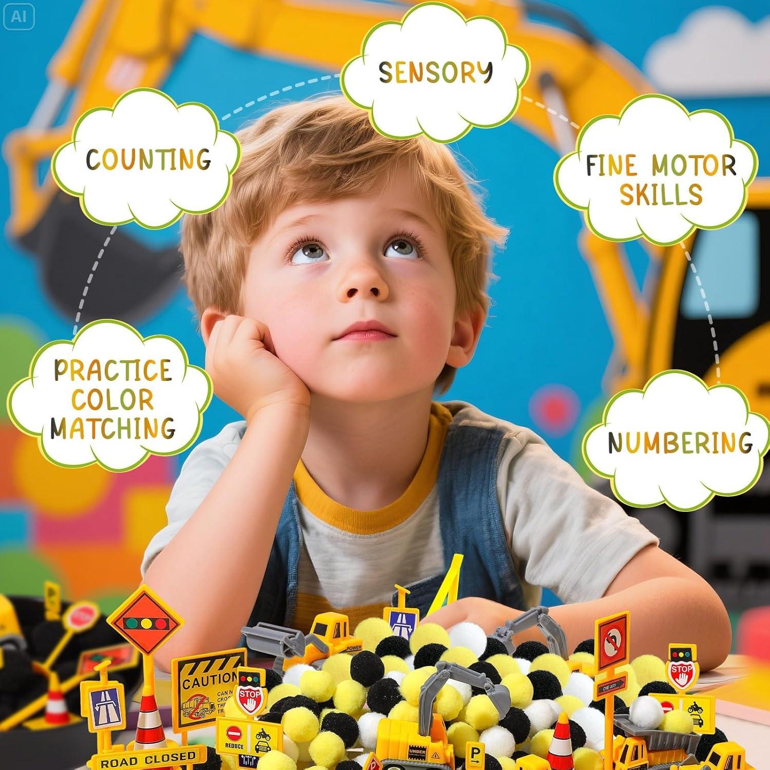 128 Piezas Juguetes Sensoriales de Construcción Viprest