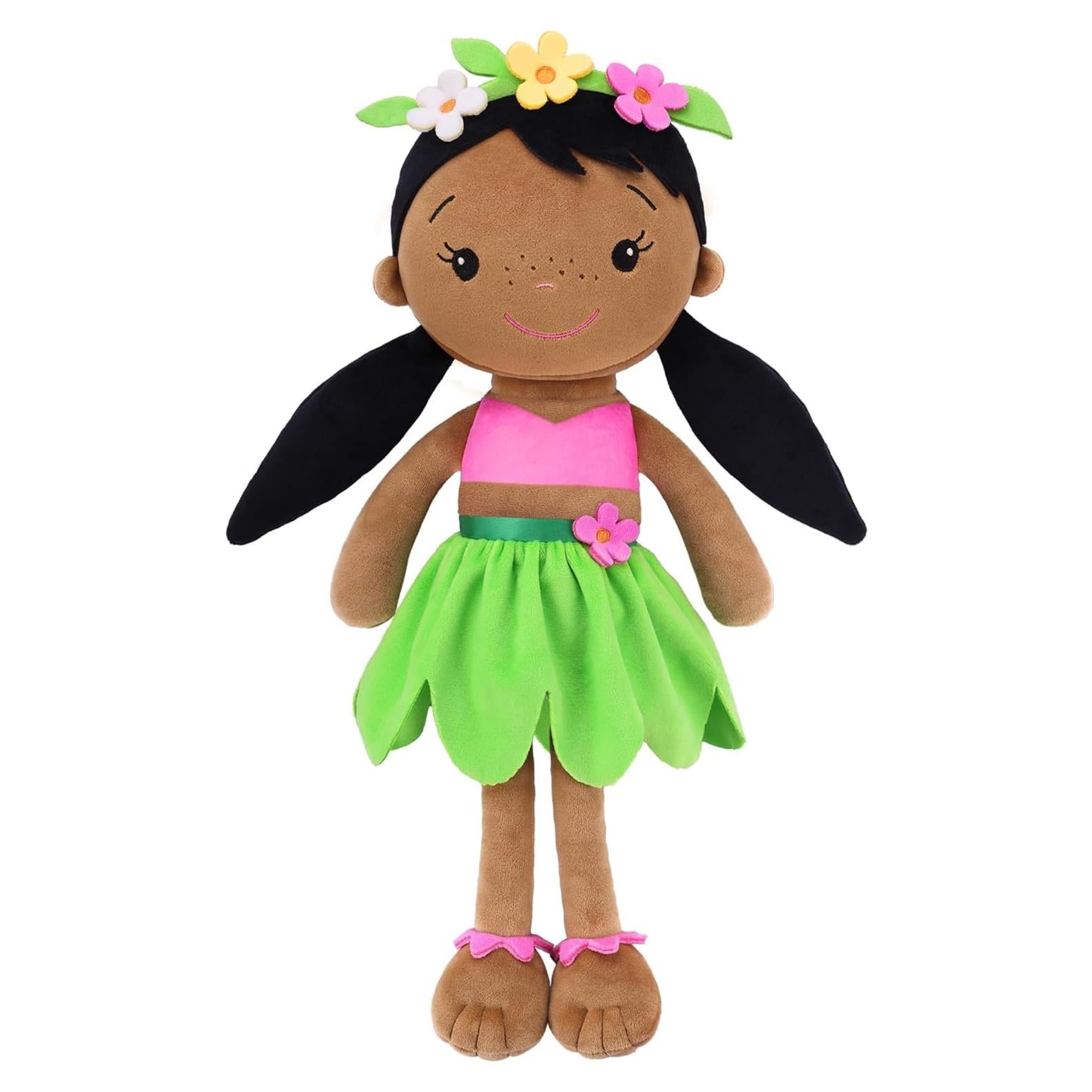 Muñeca de Trapo GAGAKU 40 cm Afroamericana Lavable