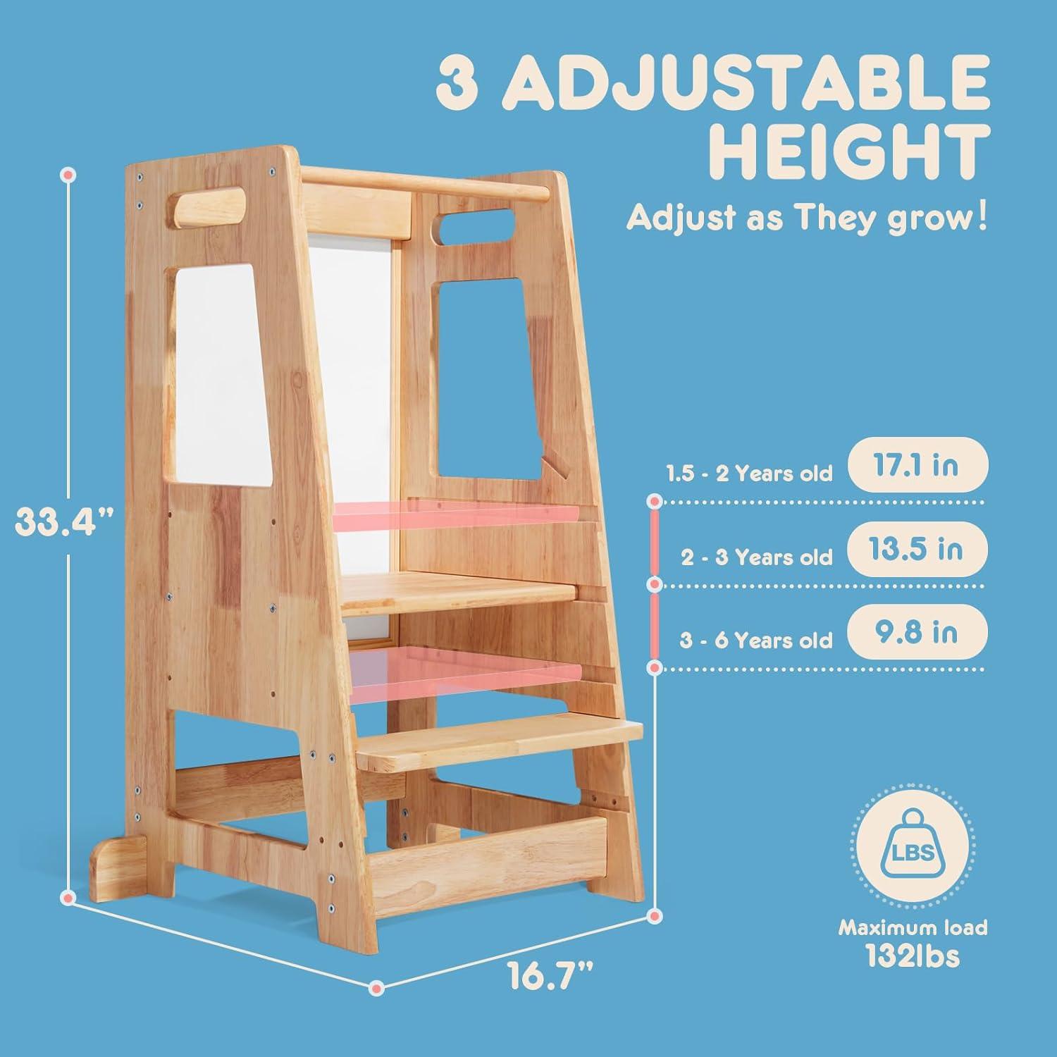 Torre de Cocina HARPPA para Niños con Altura Ajustable