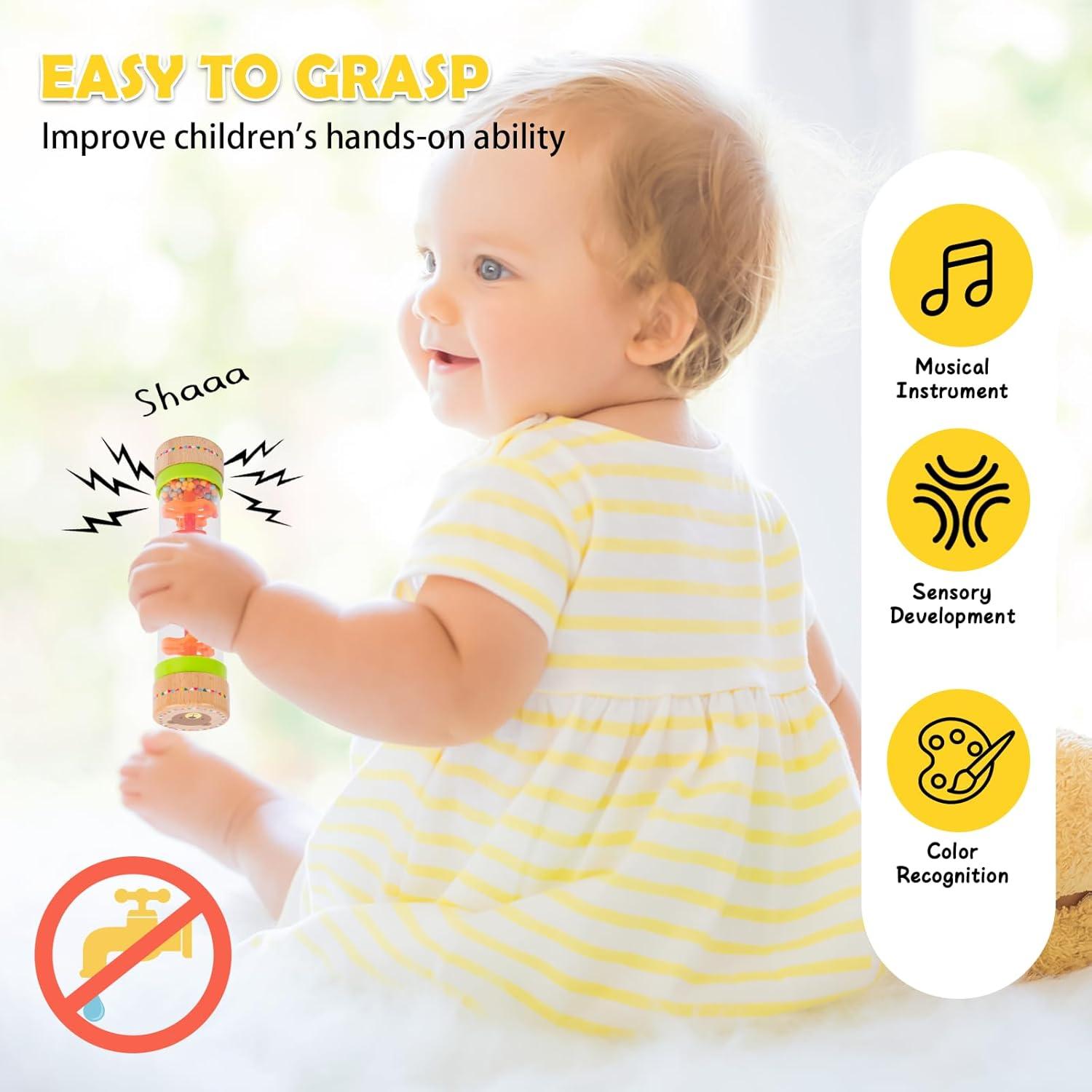 Juguetes Montessori 8 en 1 para Bebés 0-6 Meses - Desarrollo Sensorial