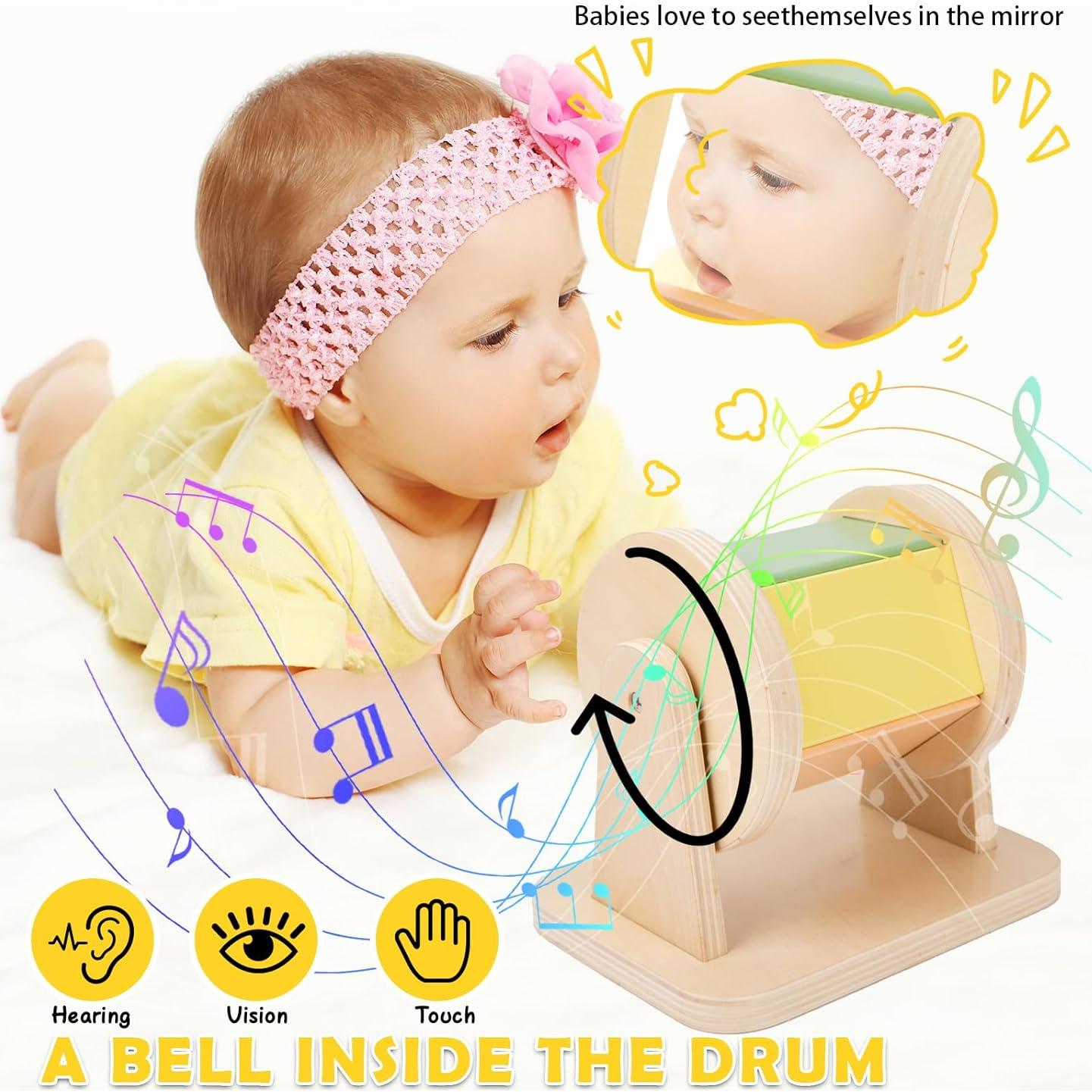 Juguetes Montessori 8 en 1 para Bebés 0-6 Meses - Desarrollo Sensorial