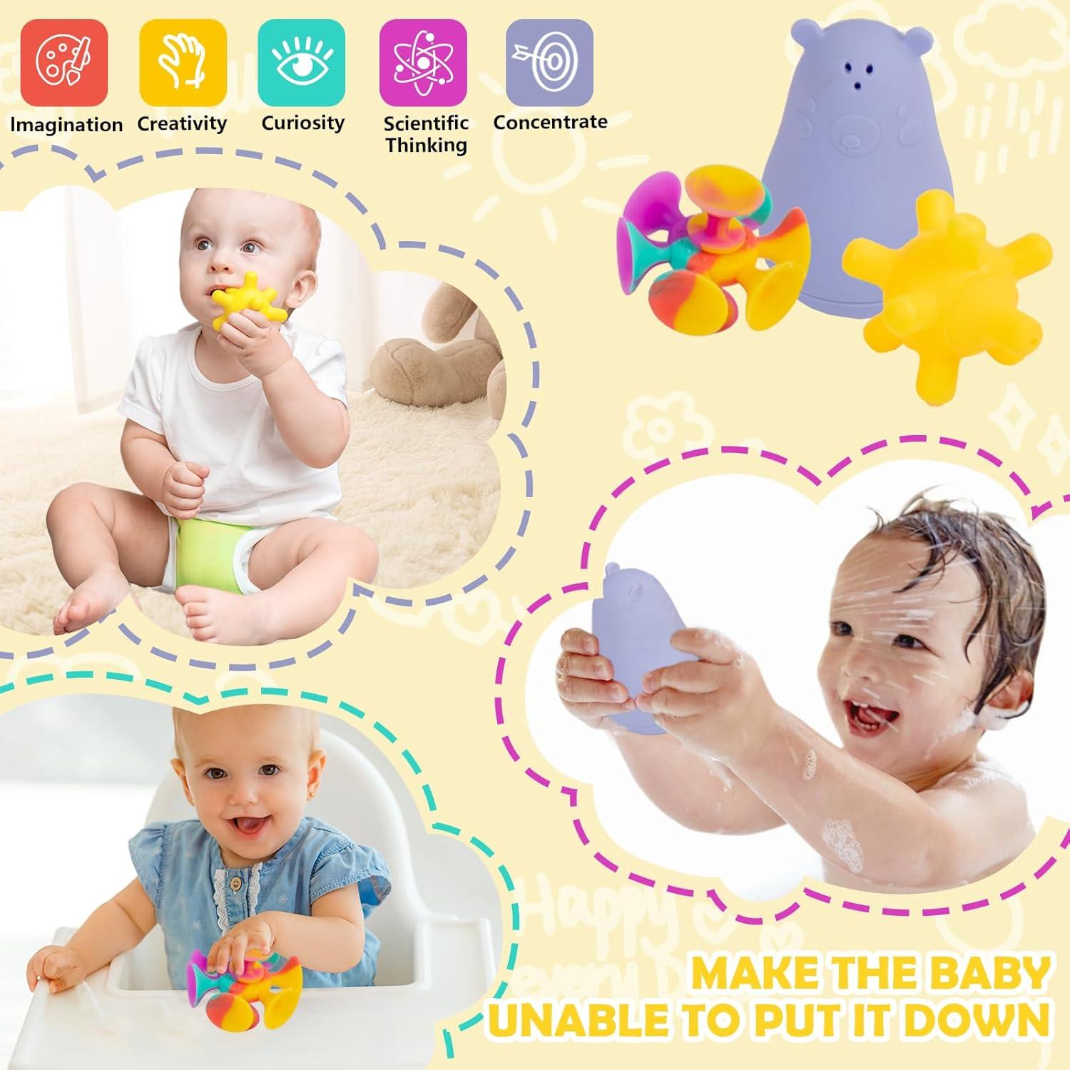 Juguetes Montessori 8 en 1 para Bebés 0-6 Meses - Desarrollo Sensorial