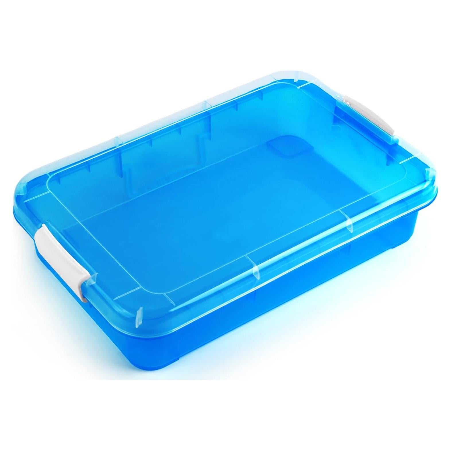 Bandeja de Juego Sensory Bin Madzee 38.1 cm con Tapa Azul