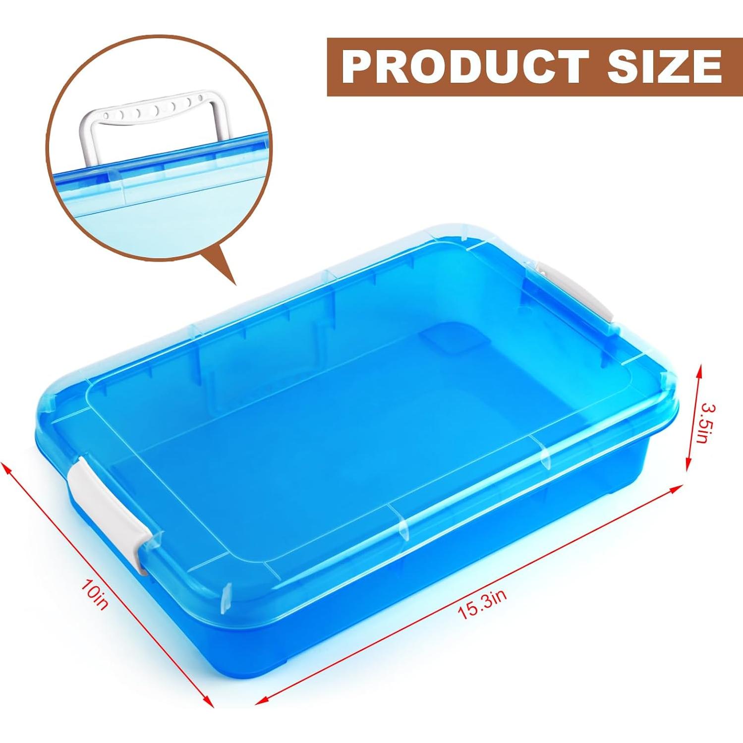 Bandeja de Juego Sensory Bin Madzee 38.1 cm con Tapa Azul