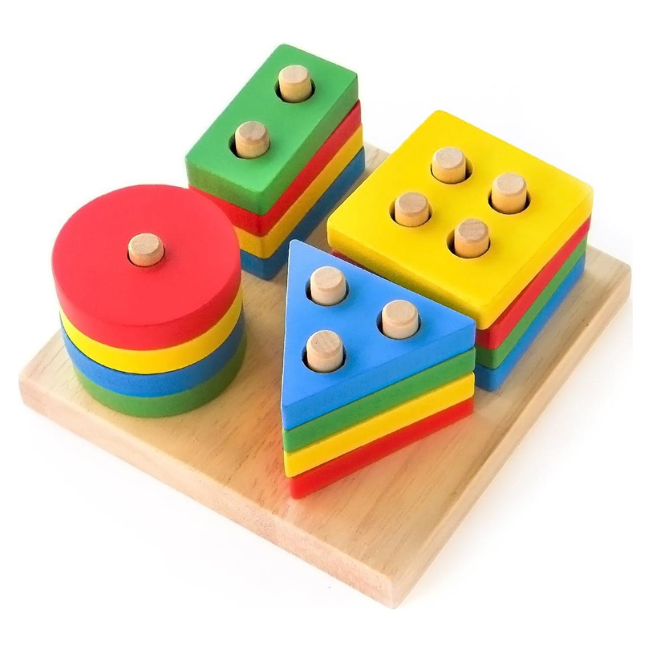 Rompecabezas Montessori de Madera Boxiki - Clasificador de Formas 3D