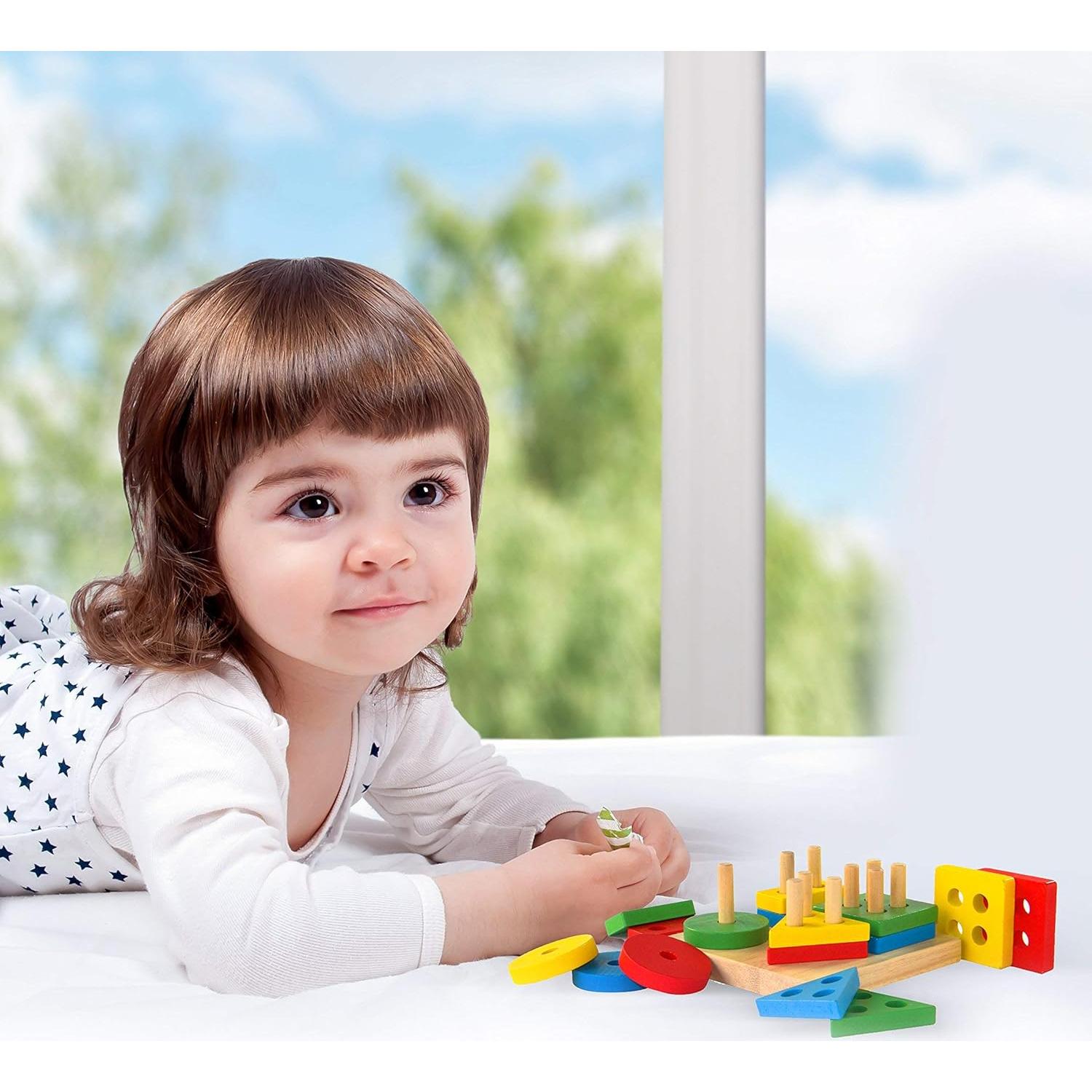 Rompecabezas Montessori de Madera Boxiki - Clasificador de Formas 3D