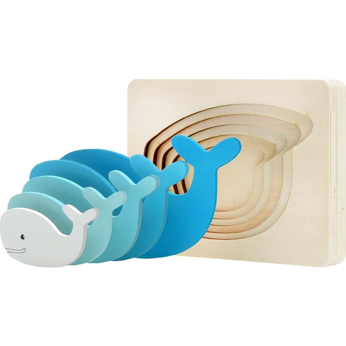 Rompecabezas de Madera TEKOR 4 Piezas Animales Educativos