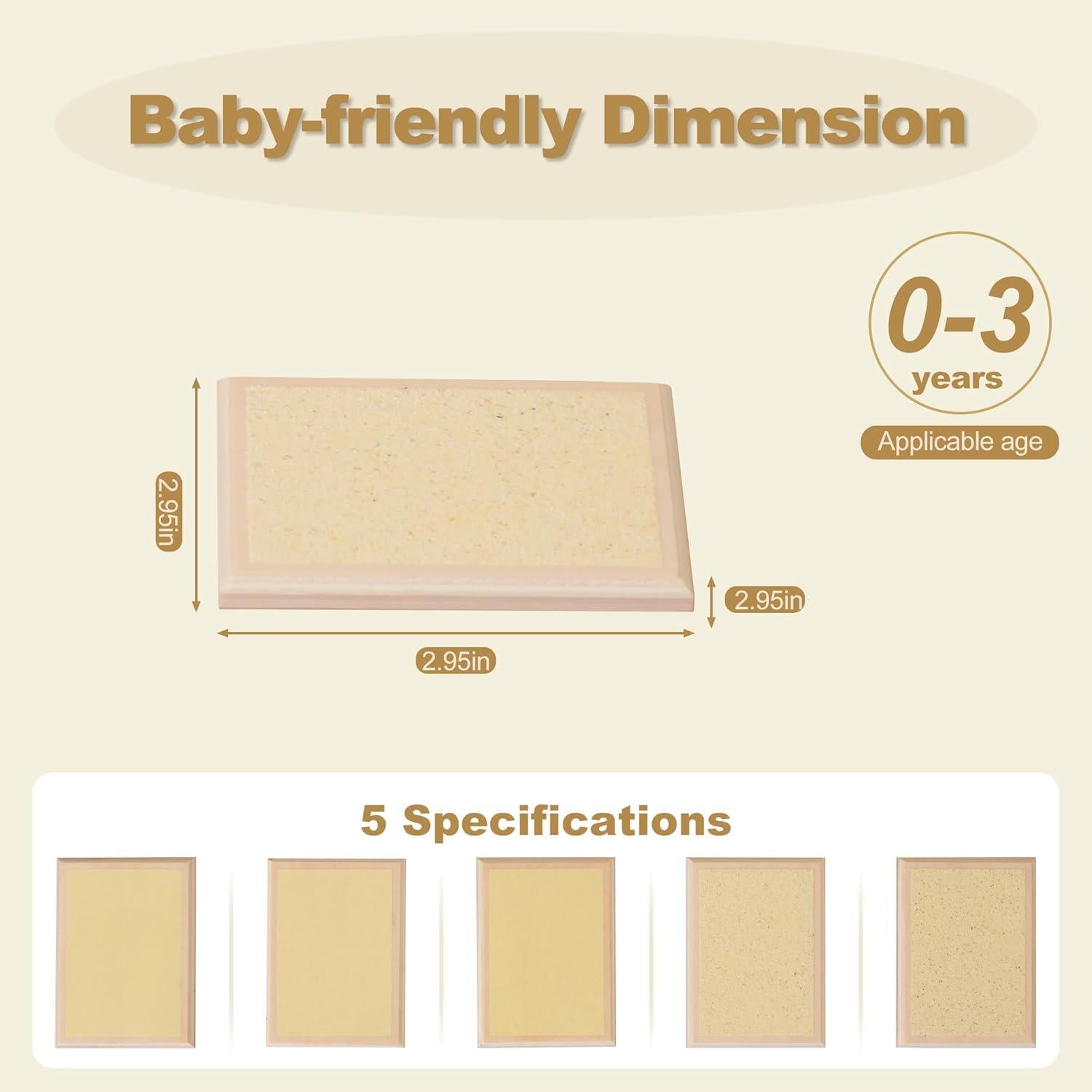 Tabletas de Gradación Rugosa Montessori Outlet 3-6 Años