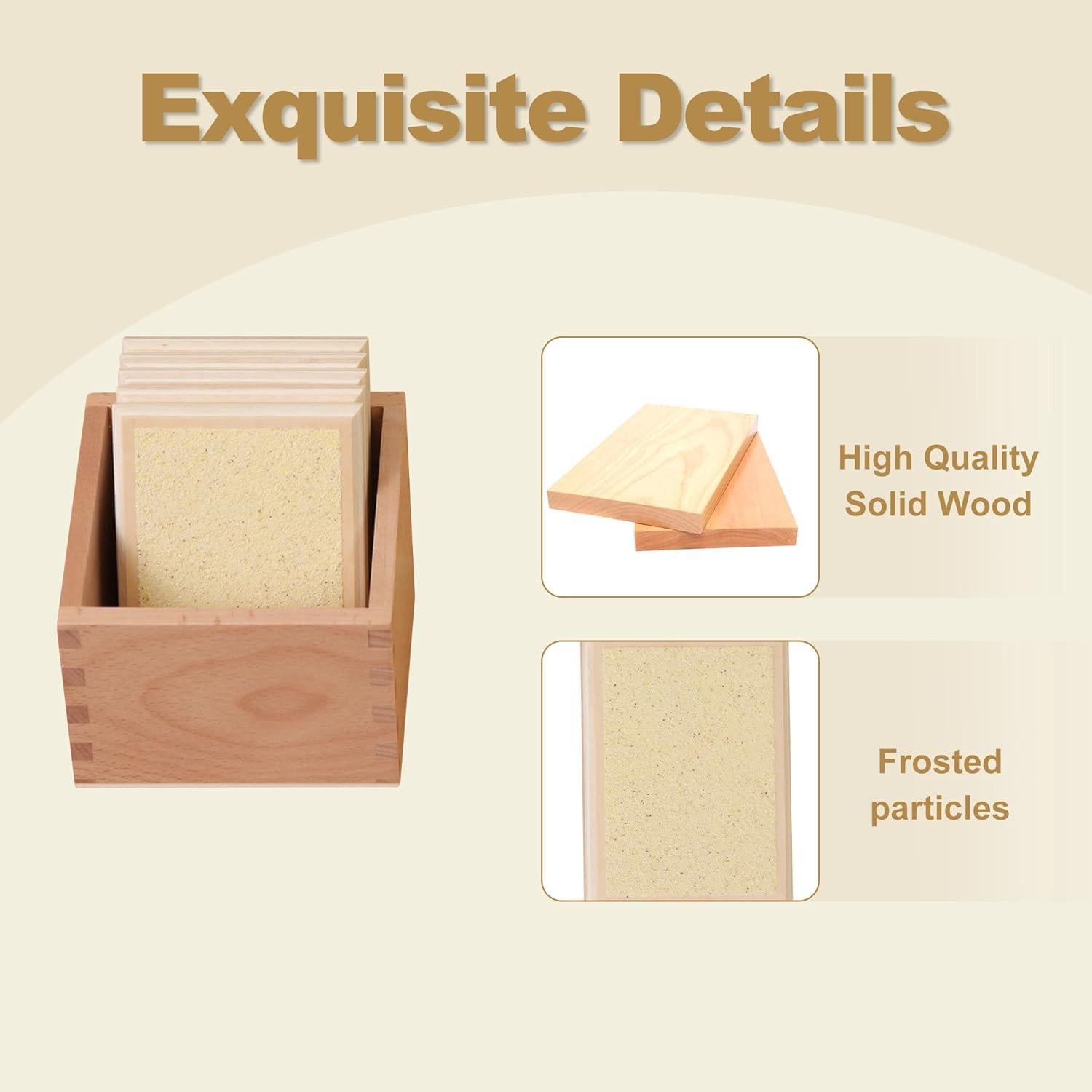 Tabletas de Gradación Rugosa Montessori Outlet 3-6 Años