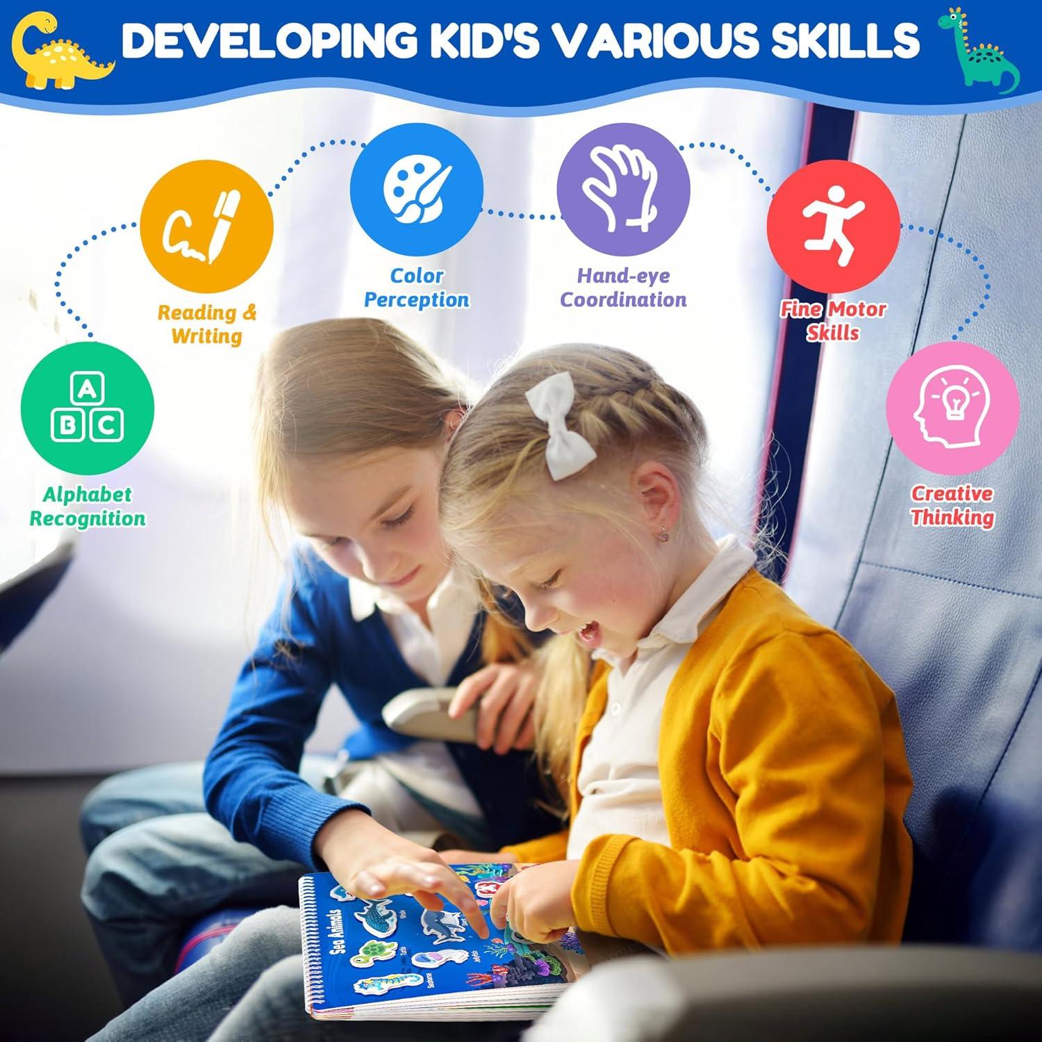 Libro Ocupado Montessori NOWRICH 28 Temas para Niños 3+