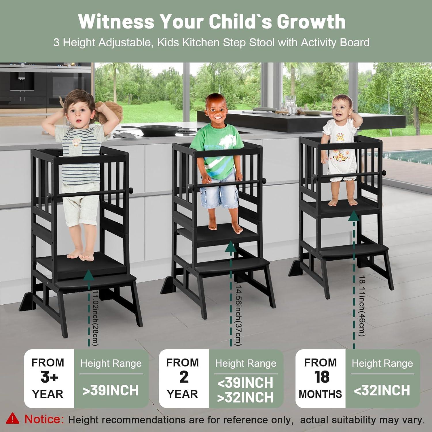 Torre de Aprendizaje Cosyland para Niños - Taburete Ajustable 90 cm