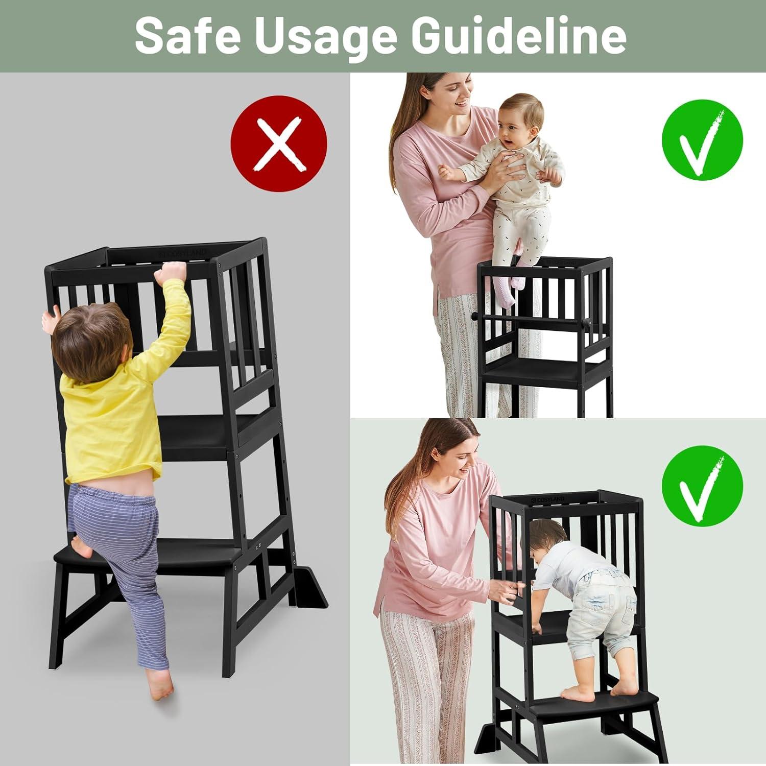 Torre de Aprendizaje Cosyland para Niños - Taburete Ajustable 90 cm