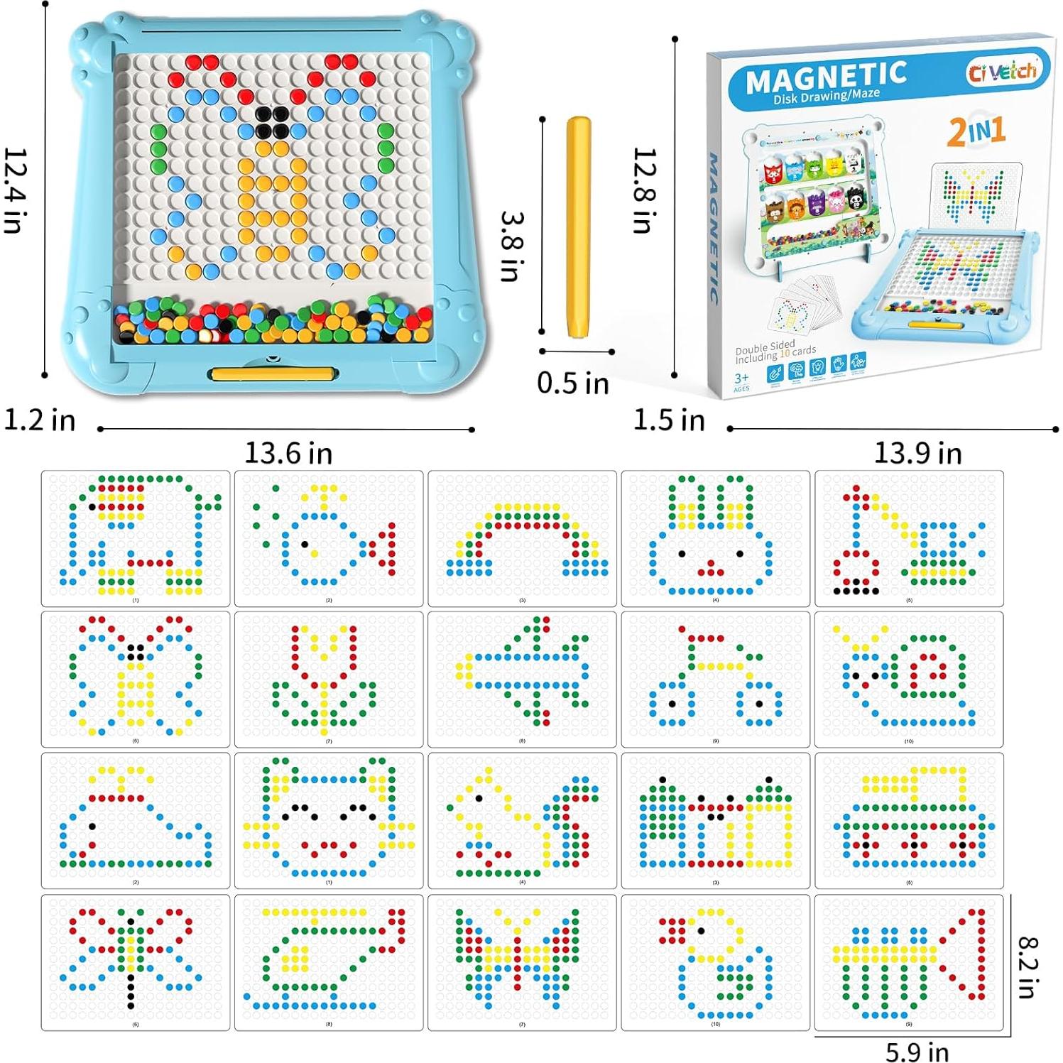 Tablero de Dibujo Magnético 2-en-1 JIA XU para Niños