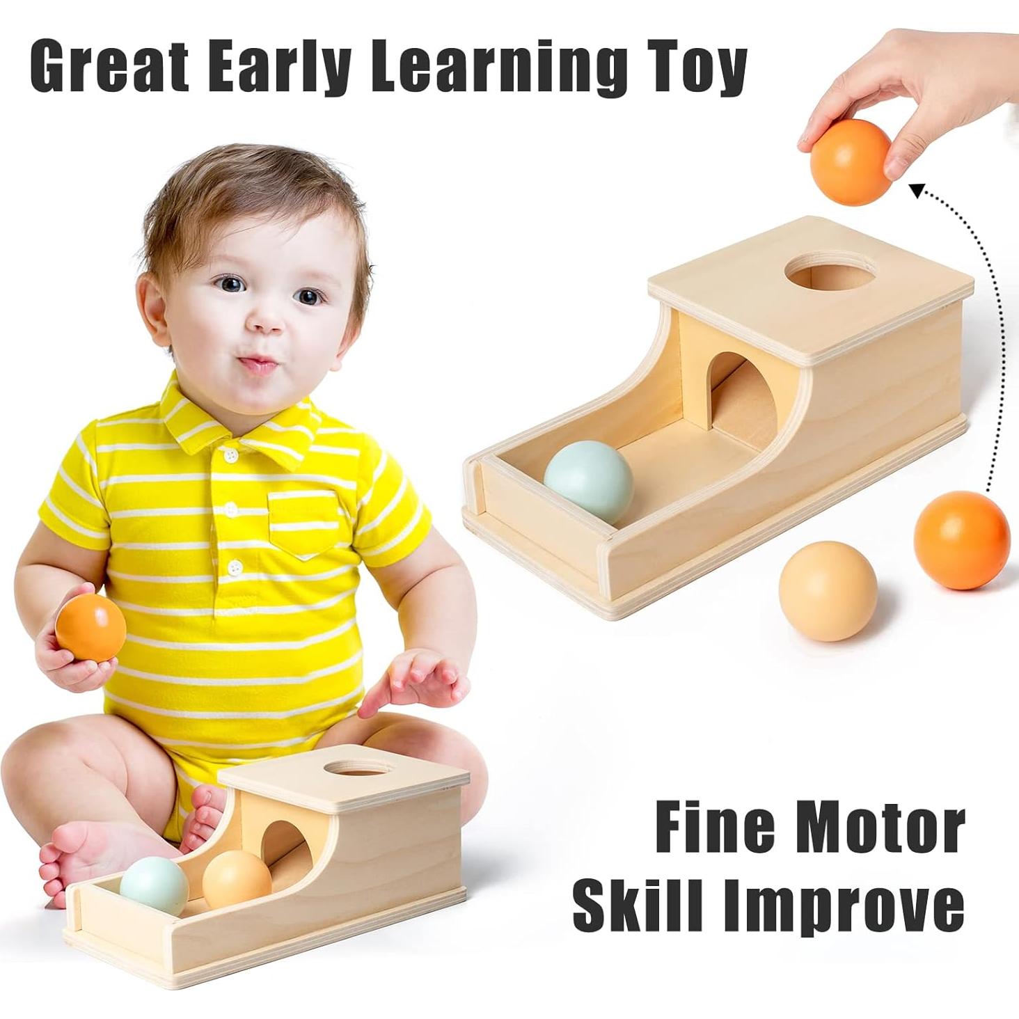 Juguete Montessori Edición Ocupada Caja de Permanencia 6-36 meses