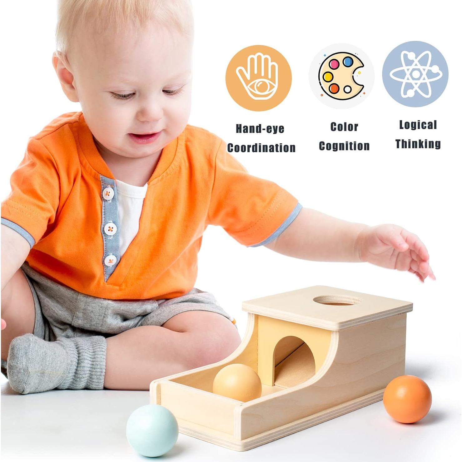 Juguete Montessori Edición Ocupada Caja de Permanencia 6-36 meses