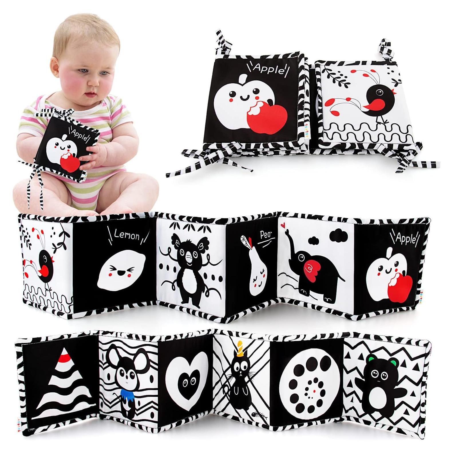 Libro para Bebés en Blanco y Negro - teytoy - 0 a 6 meses