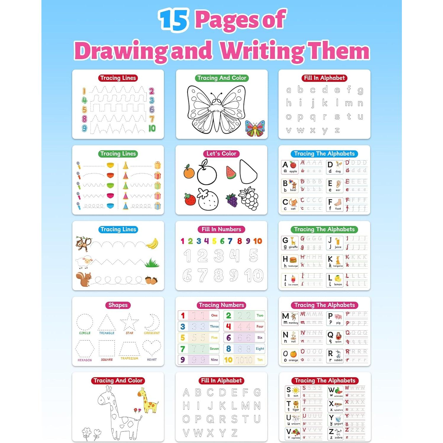 Benresive Libro Ocupado Montessori 3-5 Años Actividades