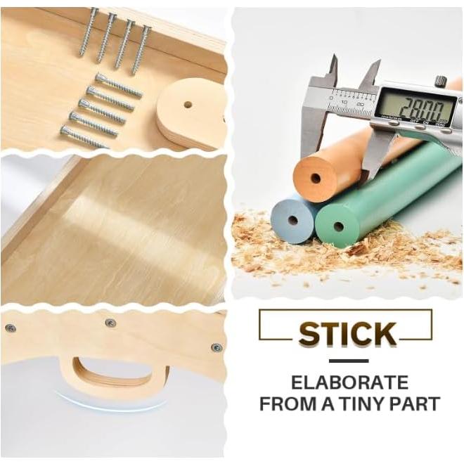 Conjunto de Escalada Pikler BlueWood 7 en 1 Rosa Mauve