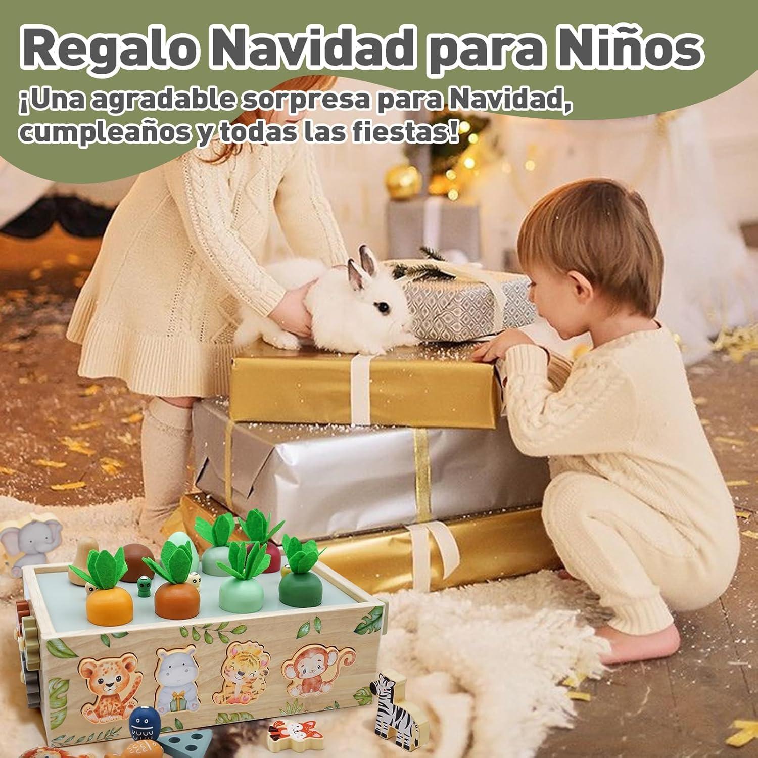 Juguete Montessori de Madera 9 en 1 Auezona para Niños 1-4 Años