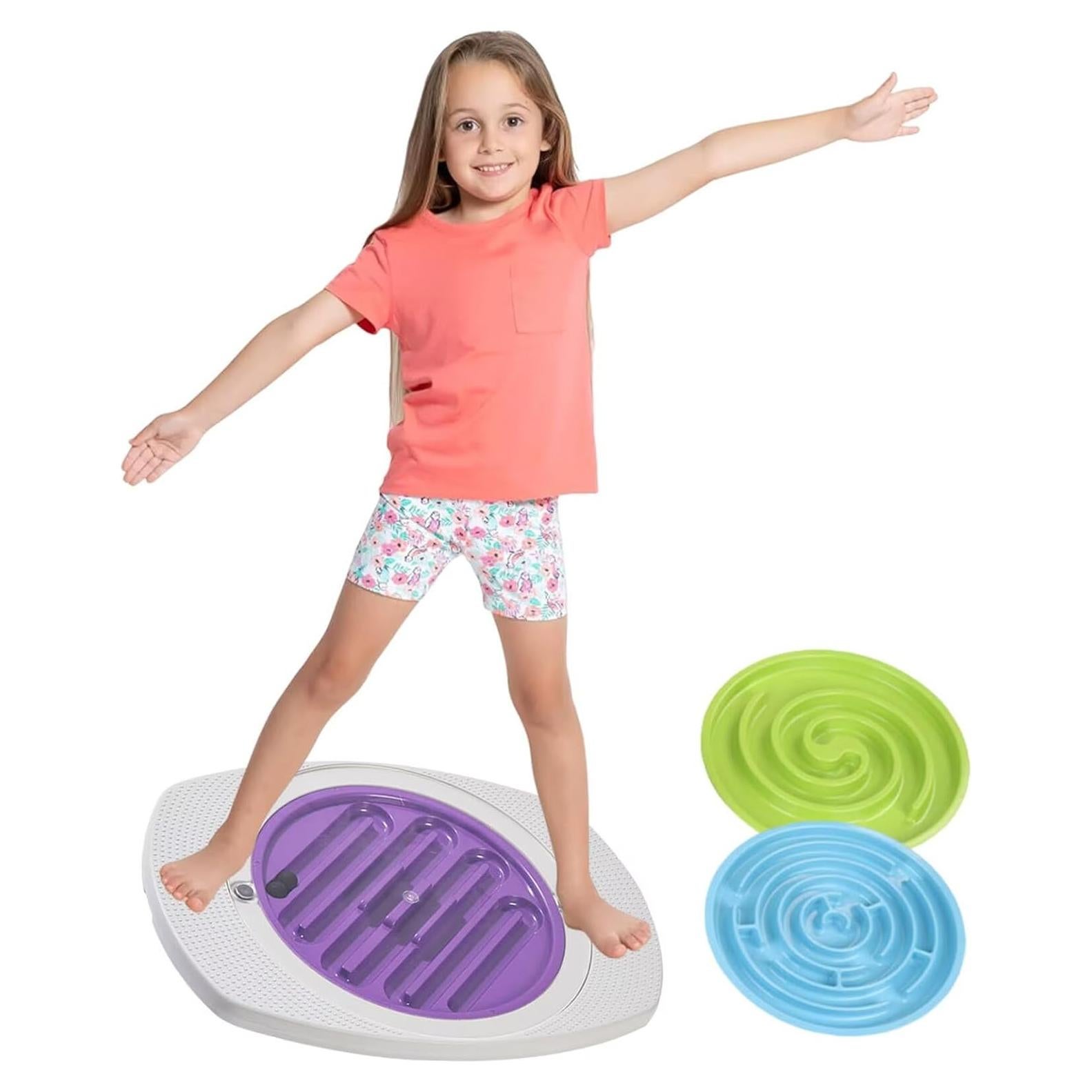 Tabla de Equilibrio Wangdahua 53x39 cm con Laberinto y Pelotas