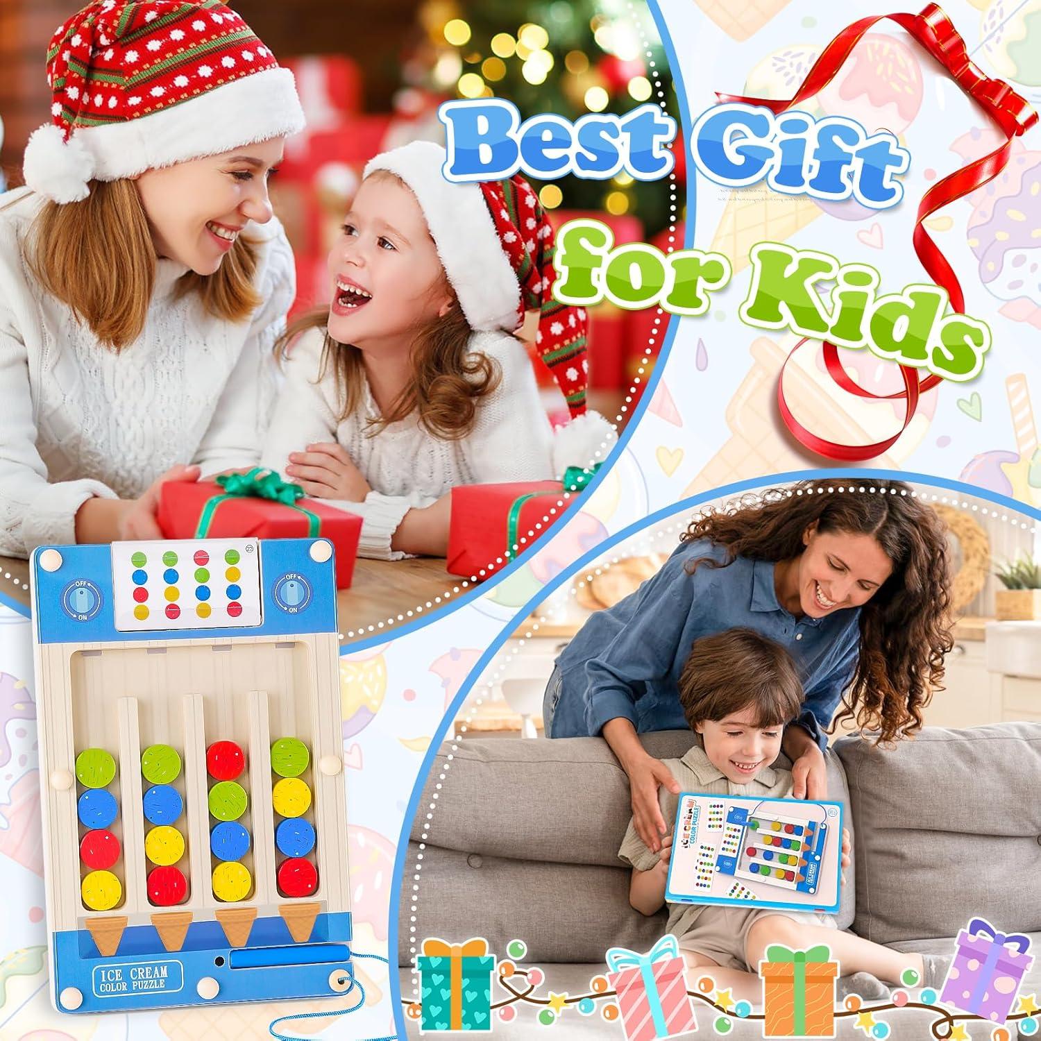 Juguete Educativo Sensorial de Madera TMGOT para Niños 4-7 Años