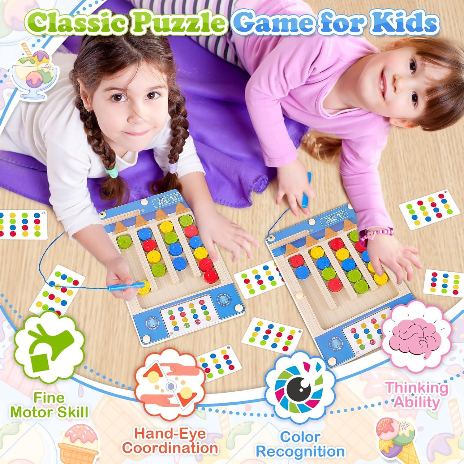 Juguete Educativo Sensorial de Madera TMGOT para Niños 4-7 Años