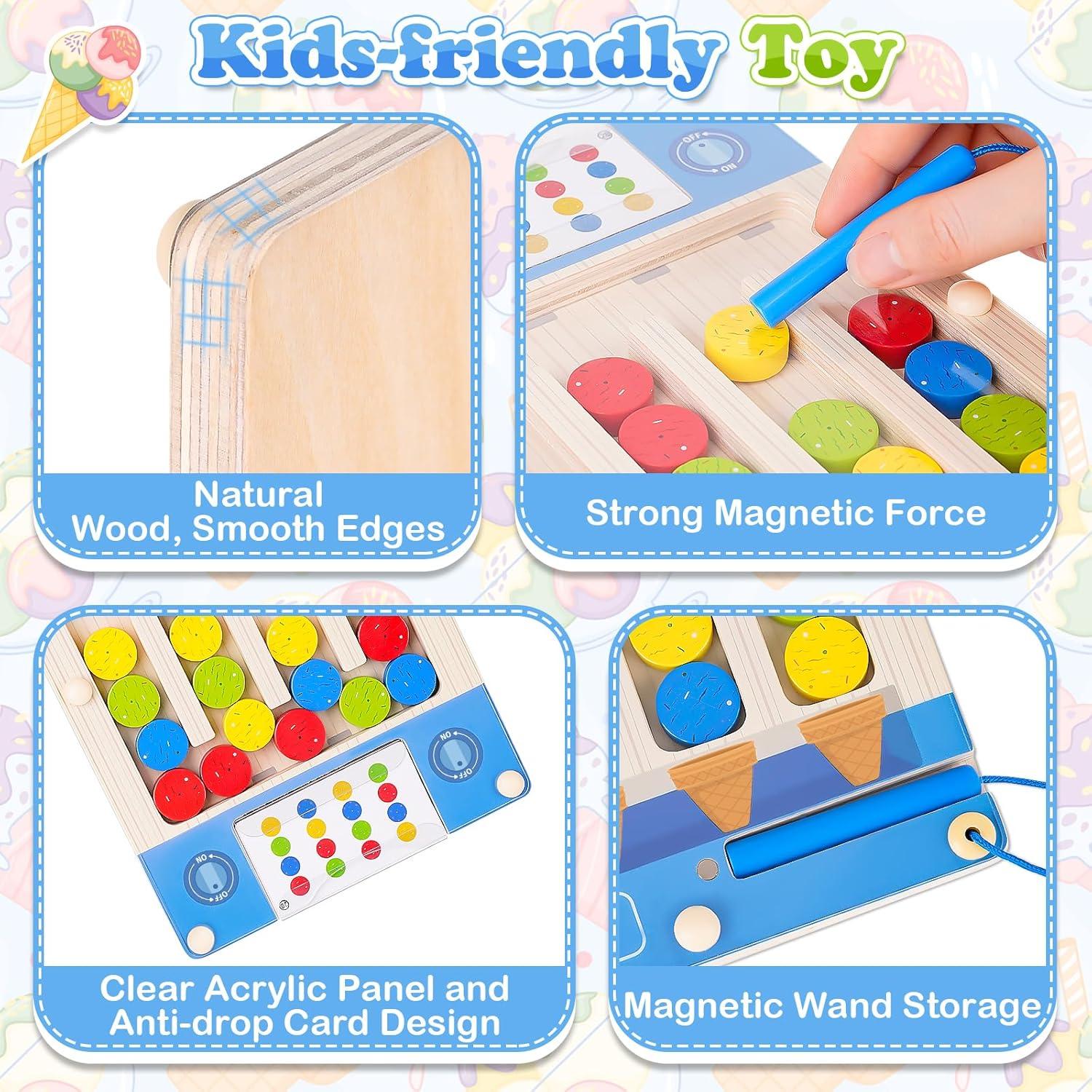 Juguete Educativo Sensorial de Madera TMGOT para Niños 4-7 Años