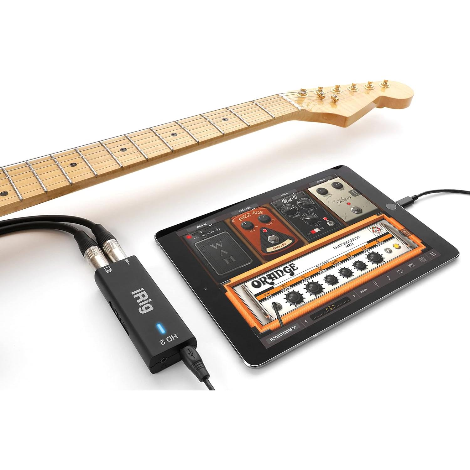 Interfaz de audio IK Multimedia iRig HD 2 para guitarra