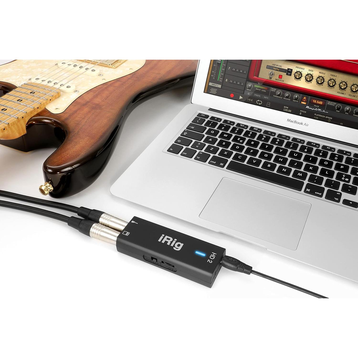 Interfaz de audio IK Multimedia iRig HD 2 para guitarra