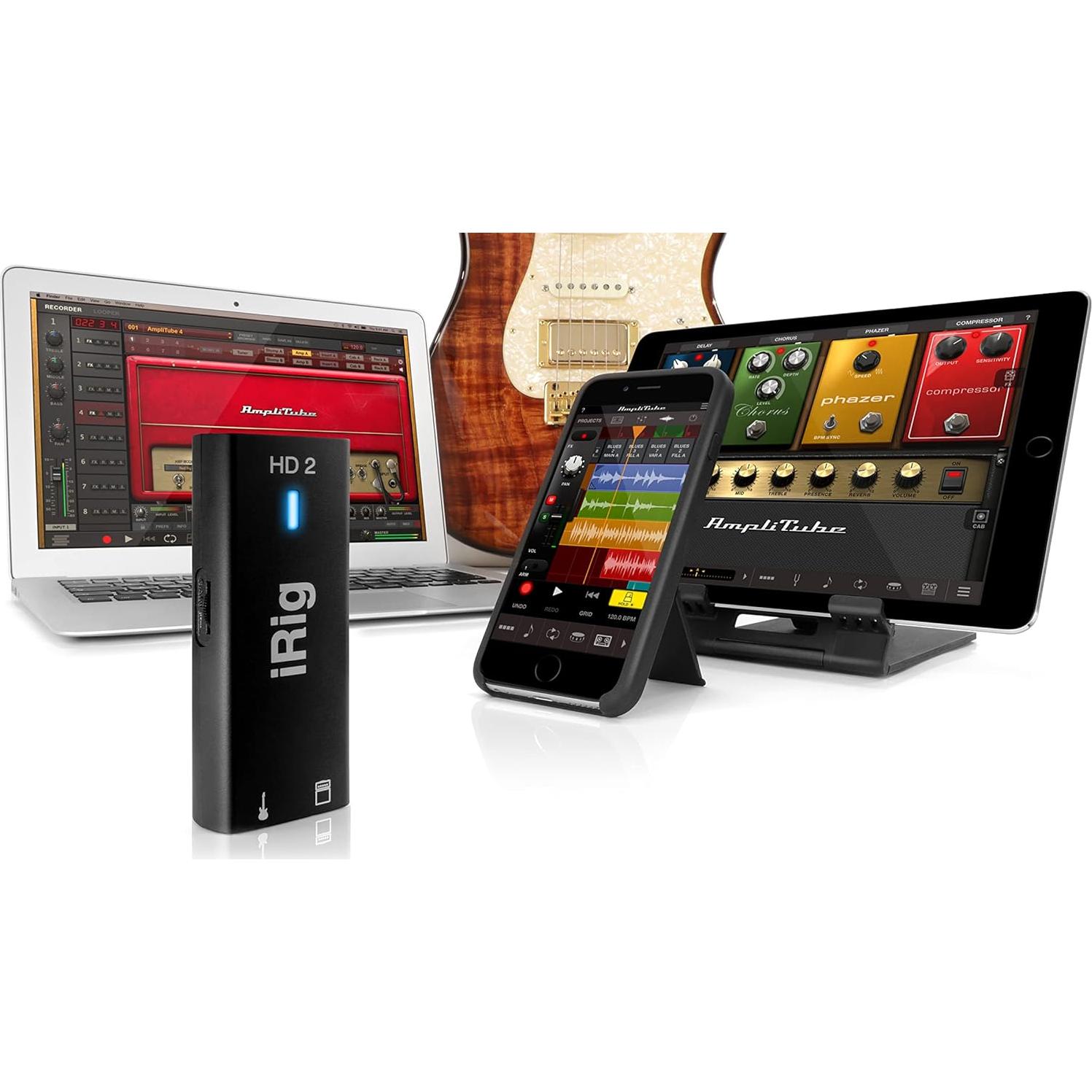 Interfaz de audio IK Multimedia iRig HD 2 para guitarra