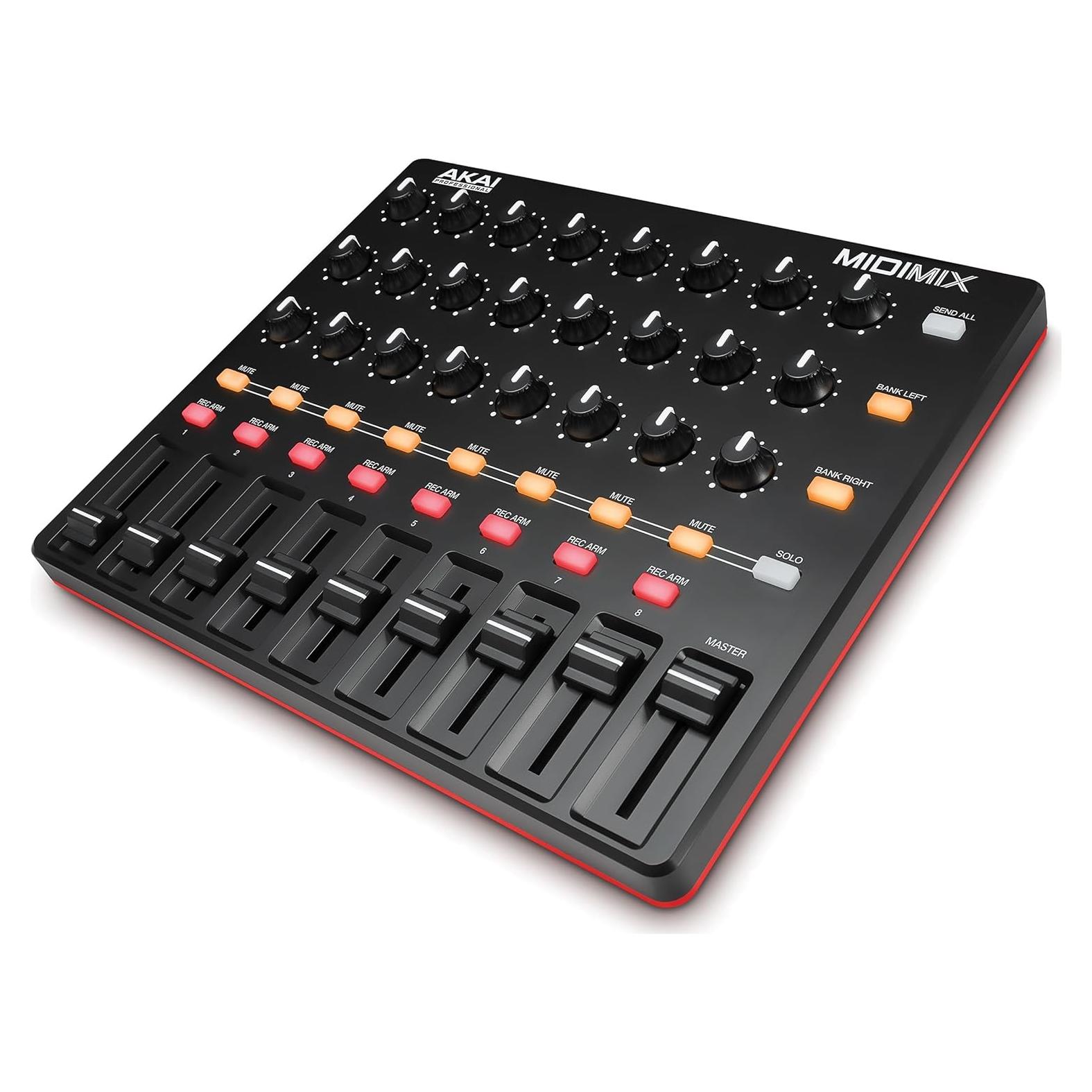 Controlador MIDI USB AKAI MIDImix - Mezclador Compacto 16 Canales