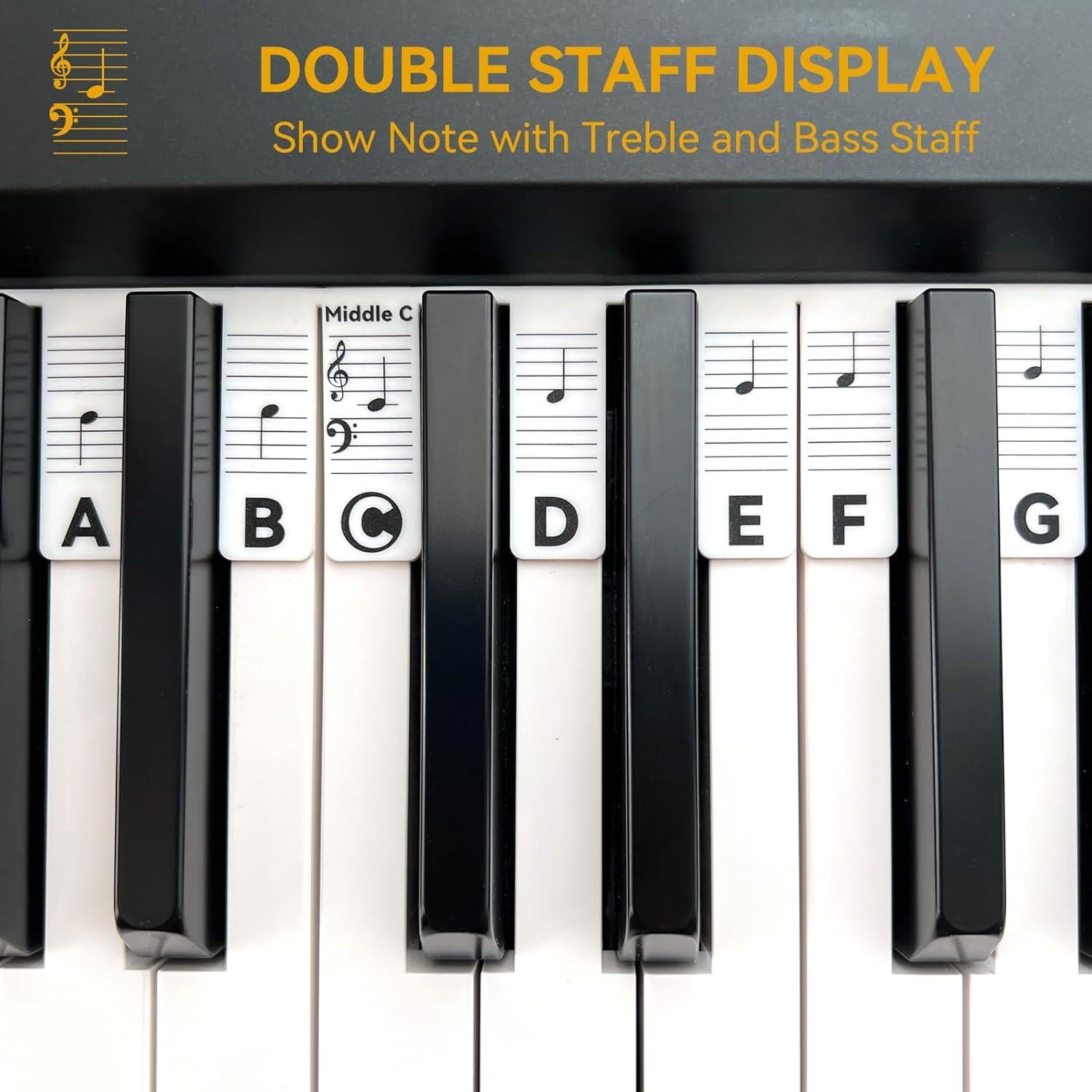 Guía de Notas de Piano BEATBIT para Principiantes 88 Teclas