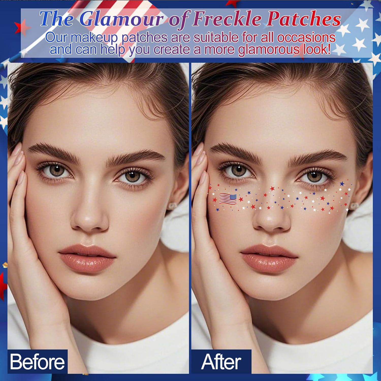 Tatuajes Temporales Patrióticos Boko 10 Pcs 4 de Julio