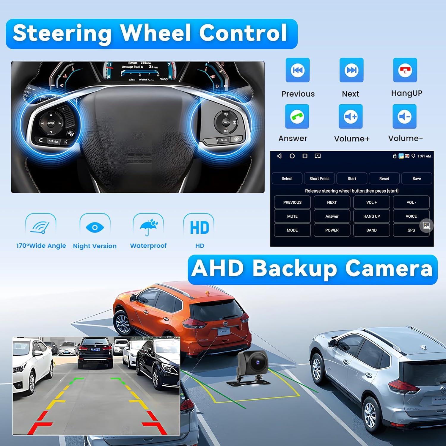 Estéreo de Coche Roinvou para Toyota Camry 2006-2011, 10.1" HD, Carplay, Android Auto, Bluetooth 5.0