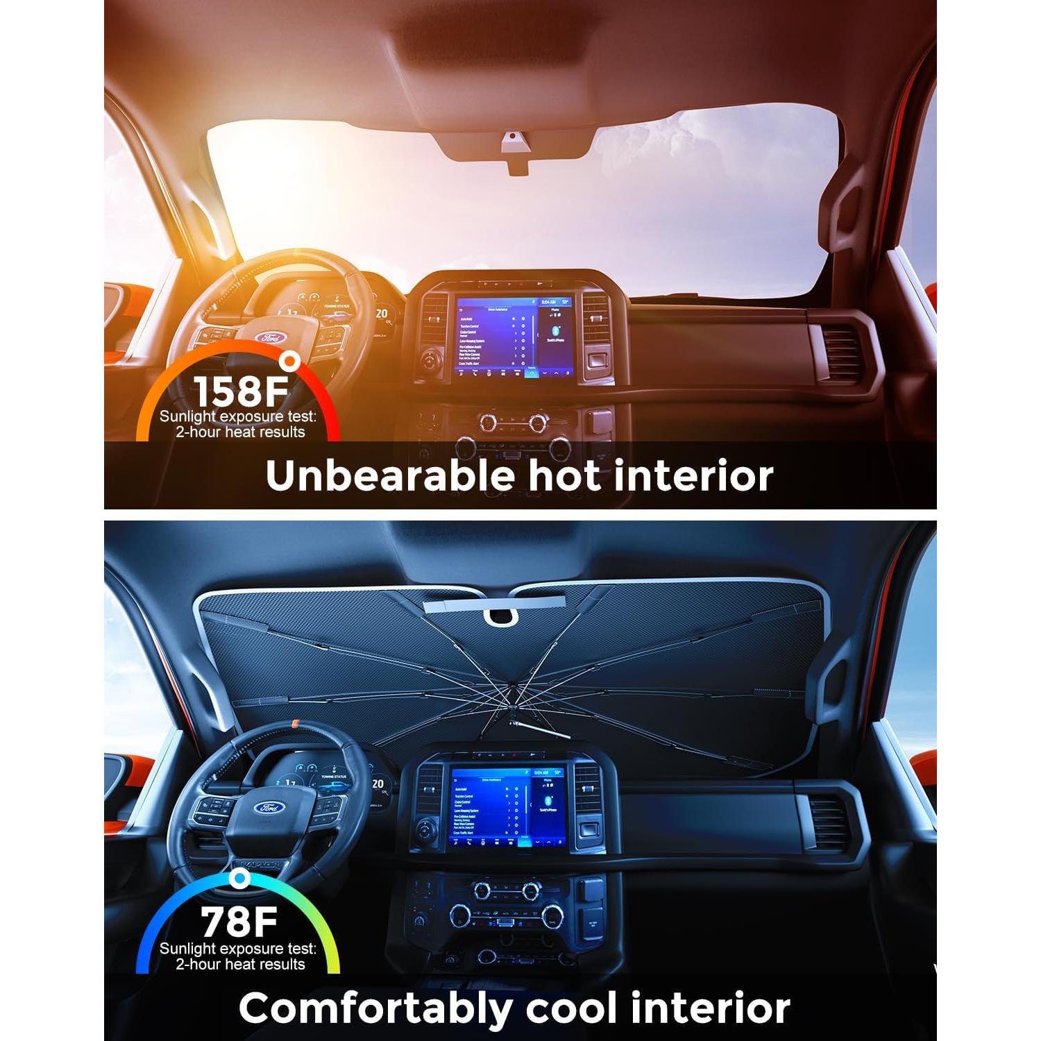 Parasol Weektic para Parabrisas de Camiones Pickup - 5 Capas