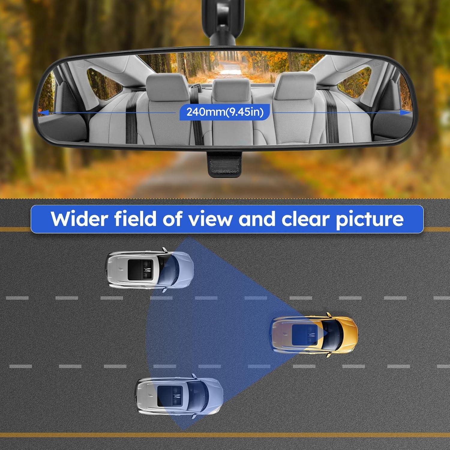 Espejo Retrovisor Interior X4XZ 24 cm Anti-Reflectante Honda