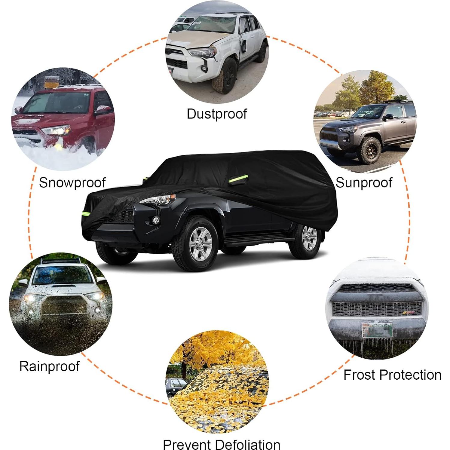 Funda de Coche Impermeable SAPUBK para Toyota 4Runner 2002-2025