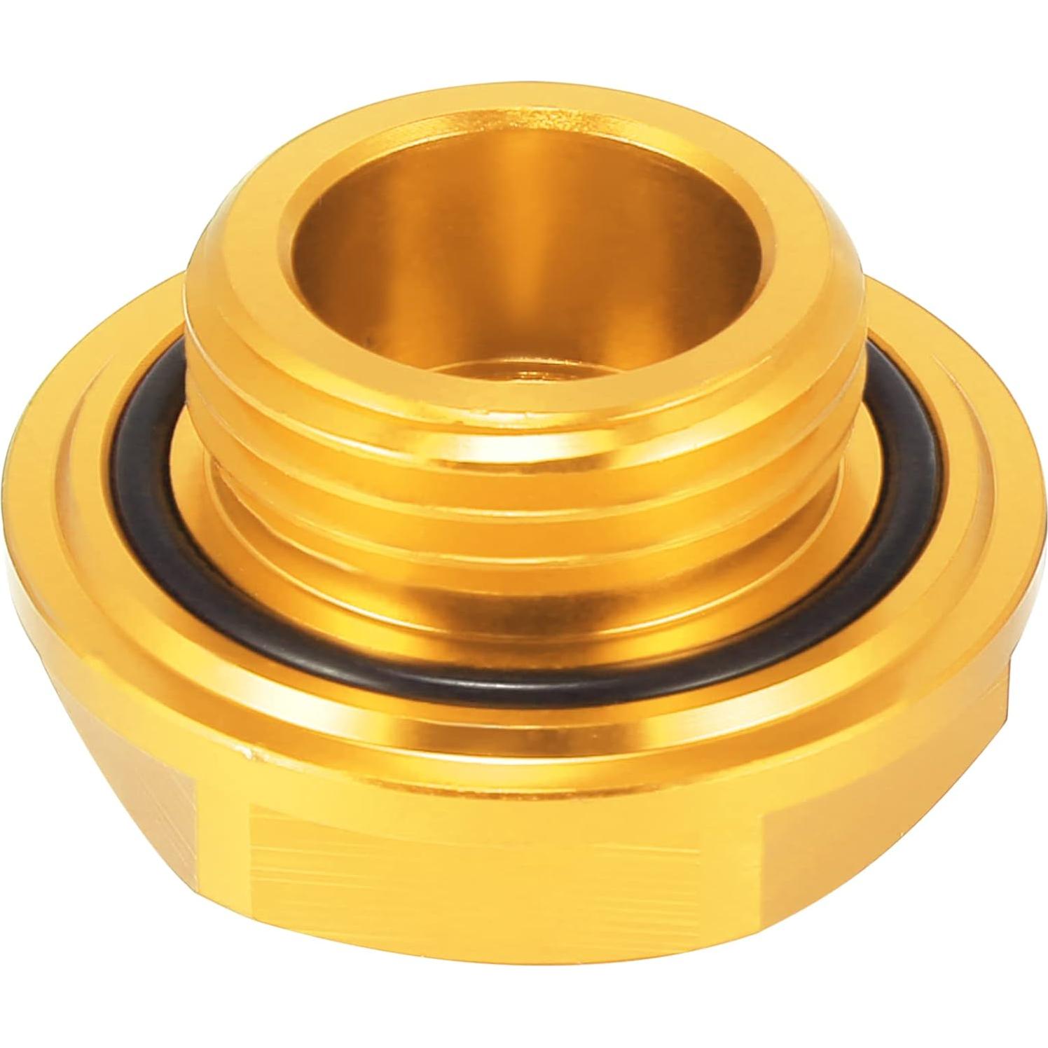 Tapa de Llenado de Aceite X AUTOHAUX Aluminio Dorado 31mm