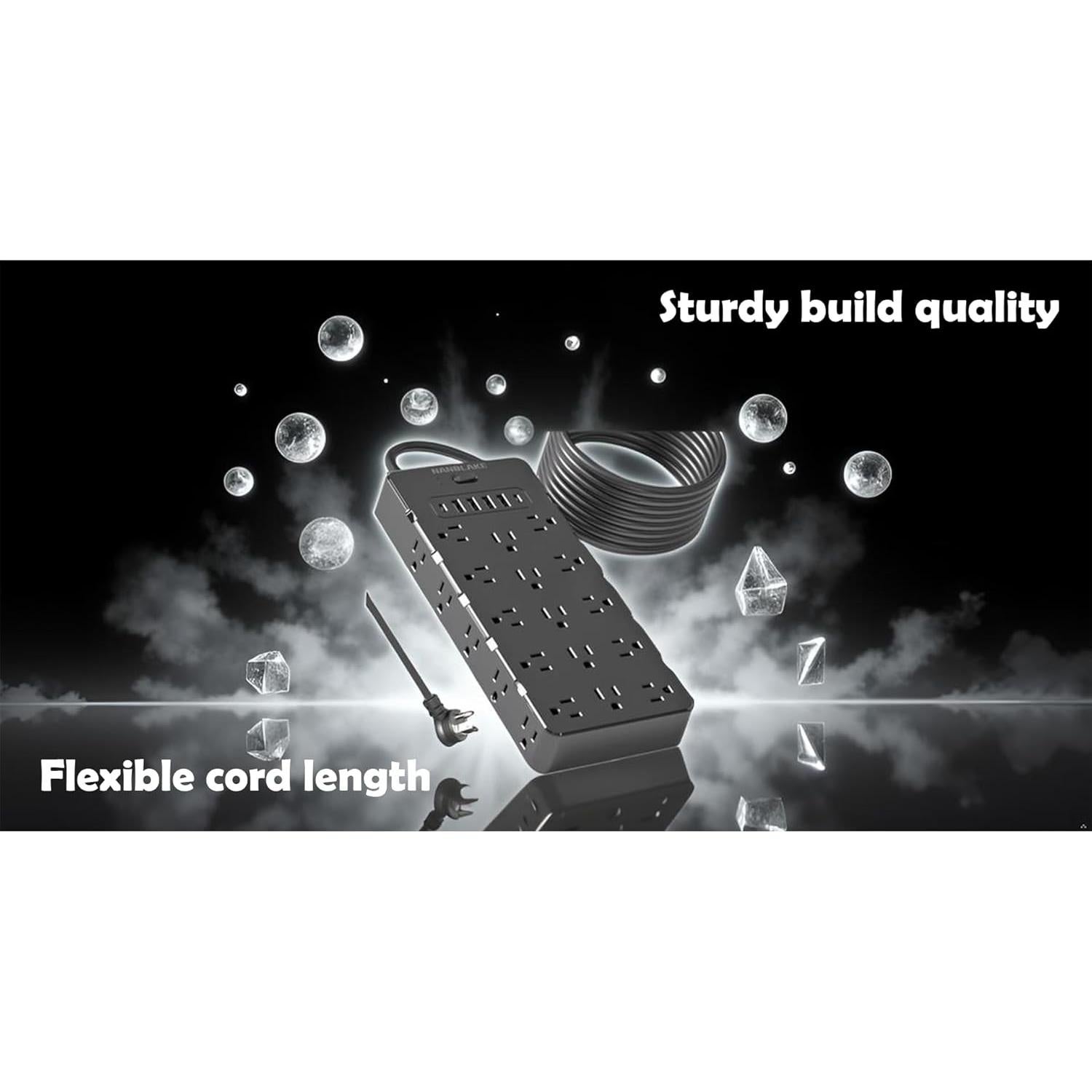 Protector de Sobretensión Nanolake 25 Salidas AC 6 USB 4000J