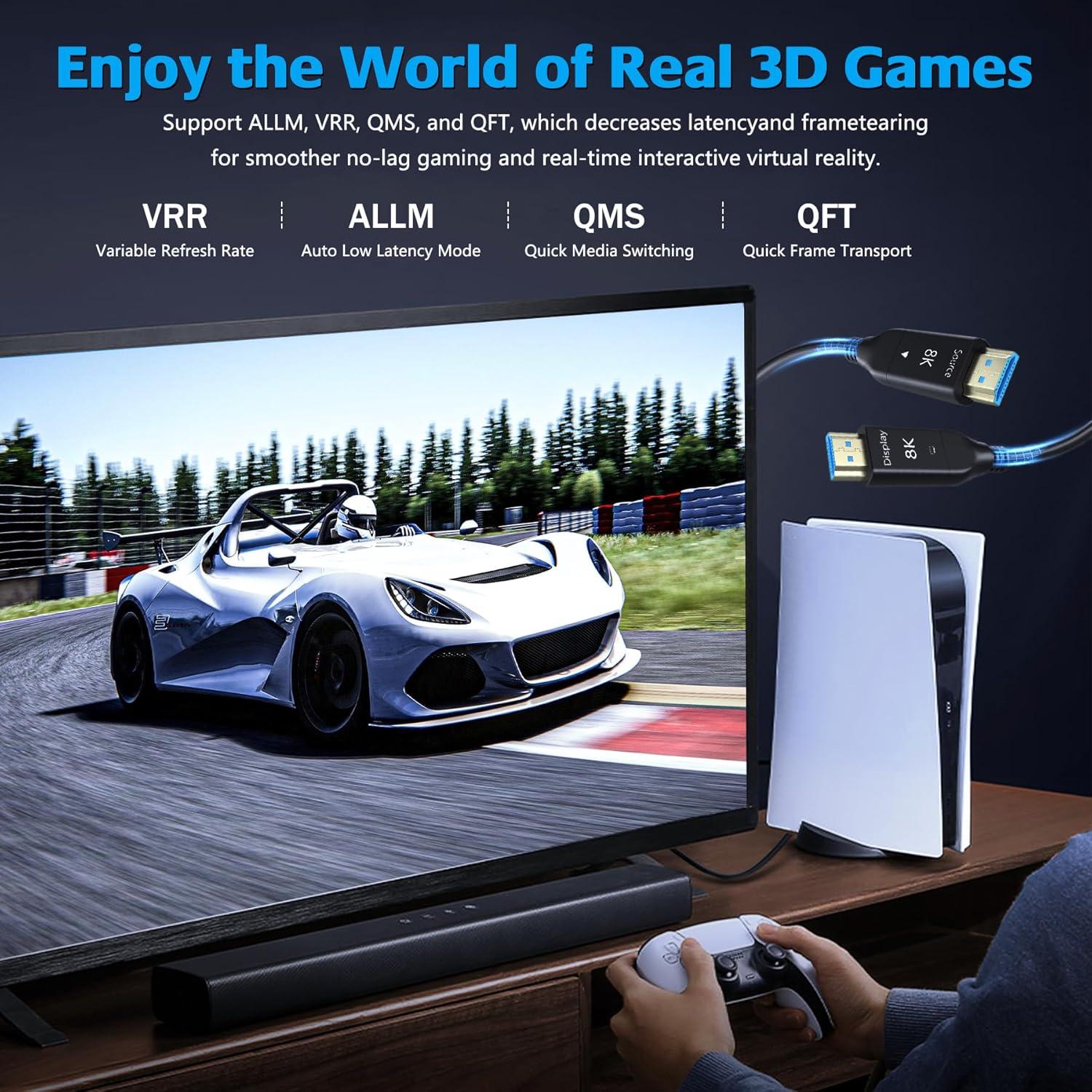 Cable HDMI 2M 8K 10K 4K 2.1 48Gbps HYairspy